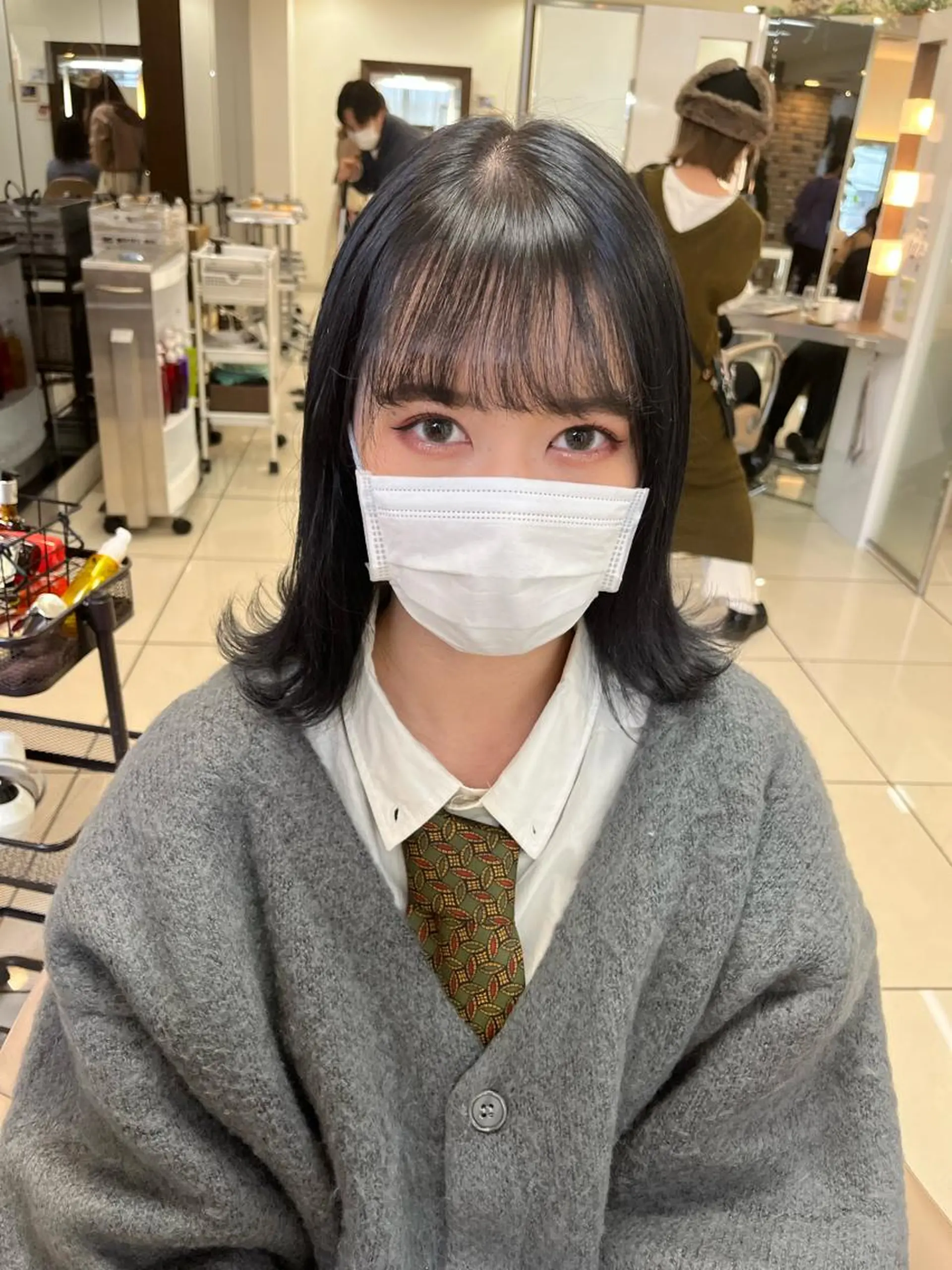セミロング カラー ママ美容師まつげ 🤍まき🤍のヘアスタイル