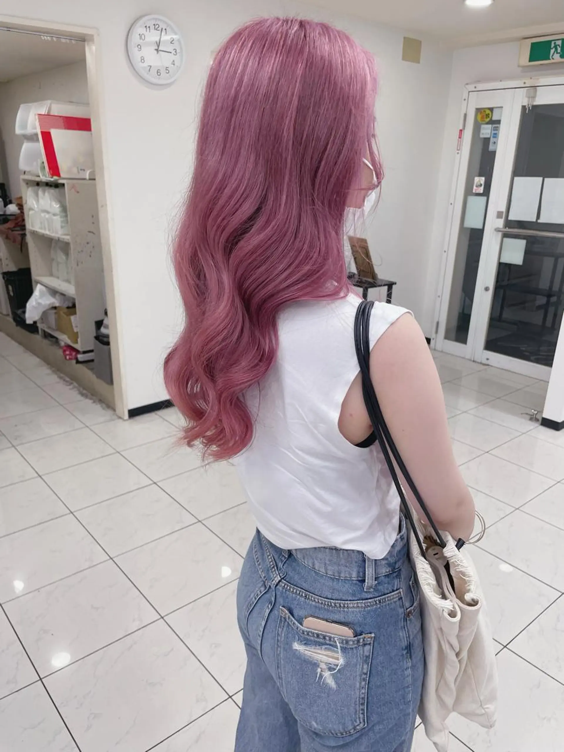 ロング カラー ピンクカラー ヘアカラー トリートメント ブリーチエクステ 🎩カズキ🎩のヘアスタイル