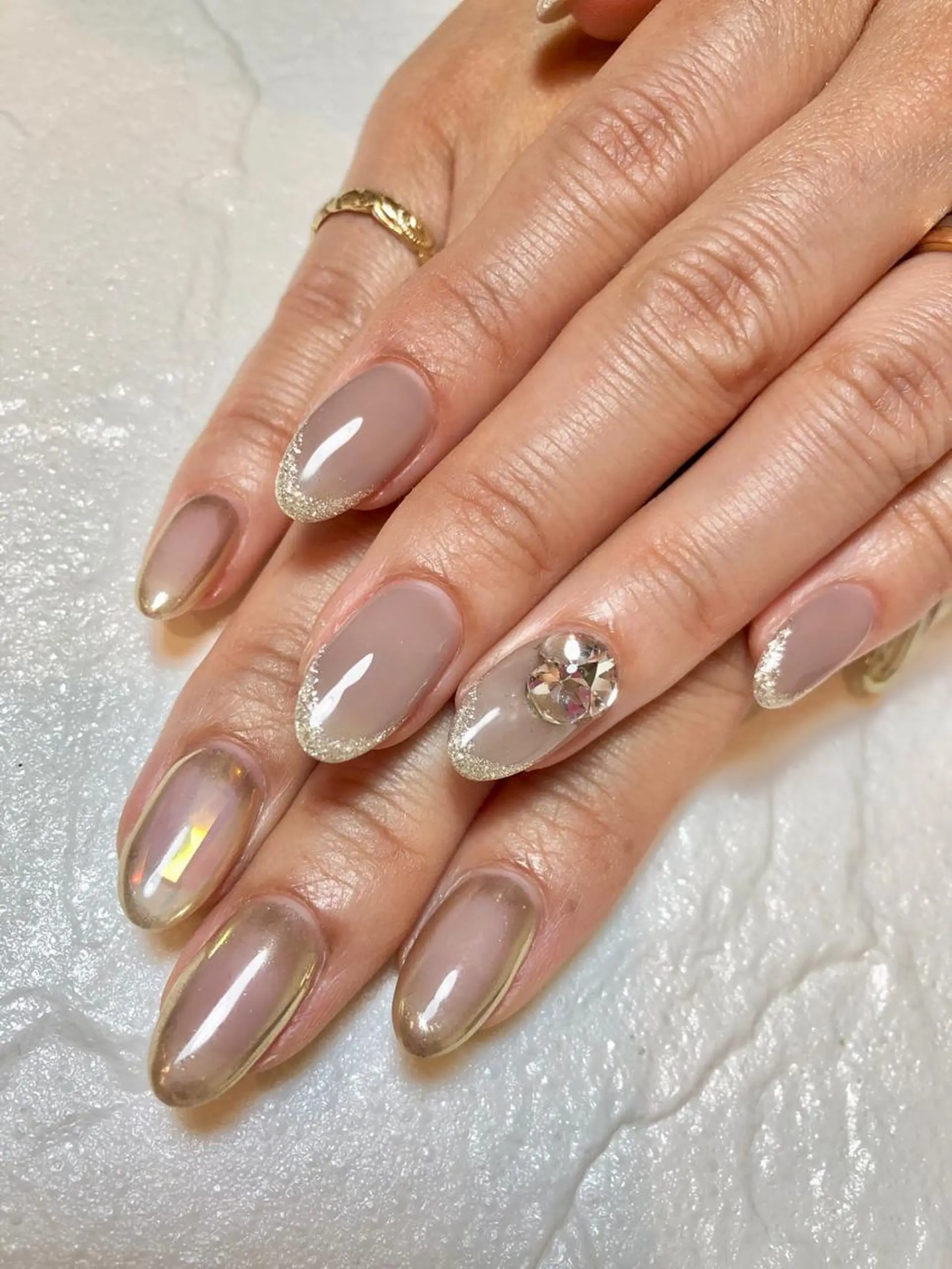 セミロング カラー キッズ ネイル マツエク・マツパ ハンドネイル ハンドケア 💎ビューティサロン 湘南 RIRAN💎のネイルデザイン