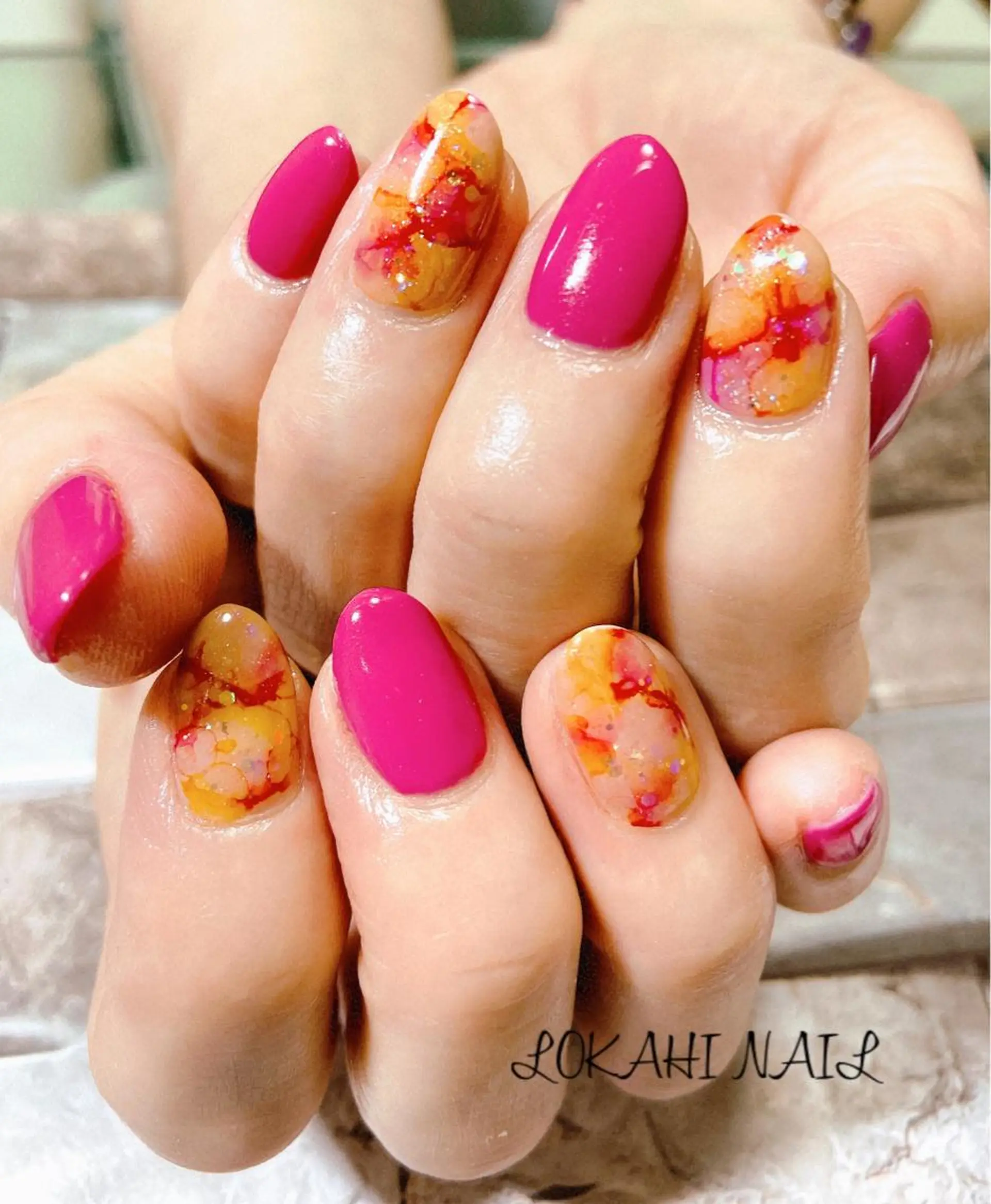 ネイル ハンドネイル フットネイル Lokahi NAILのネイルデザイン