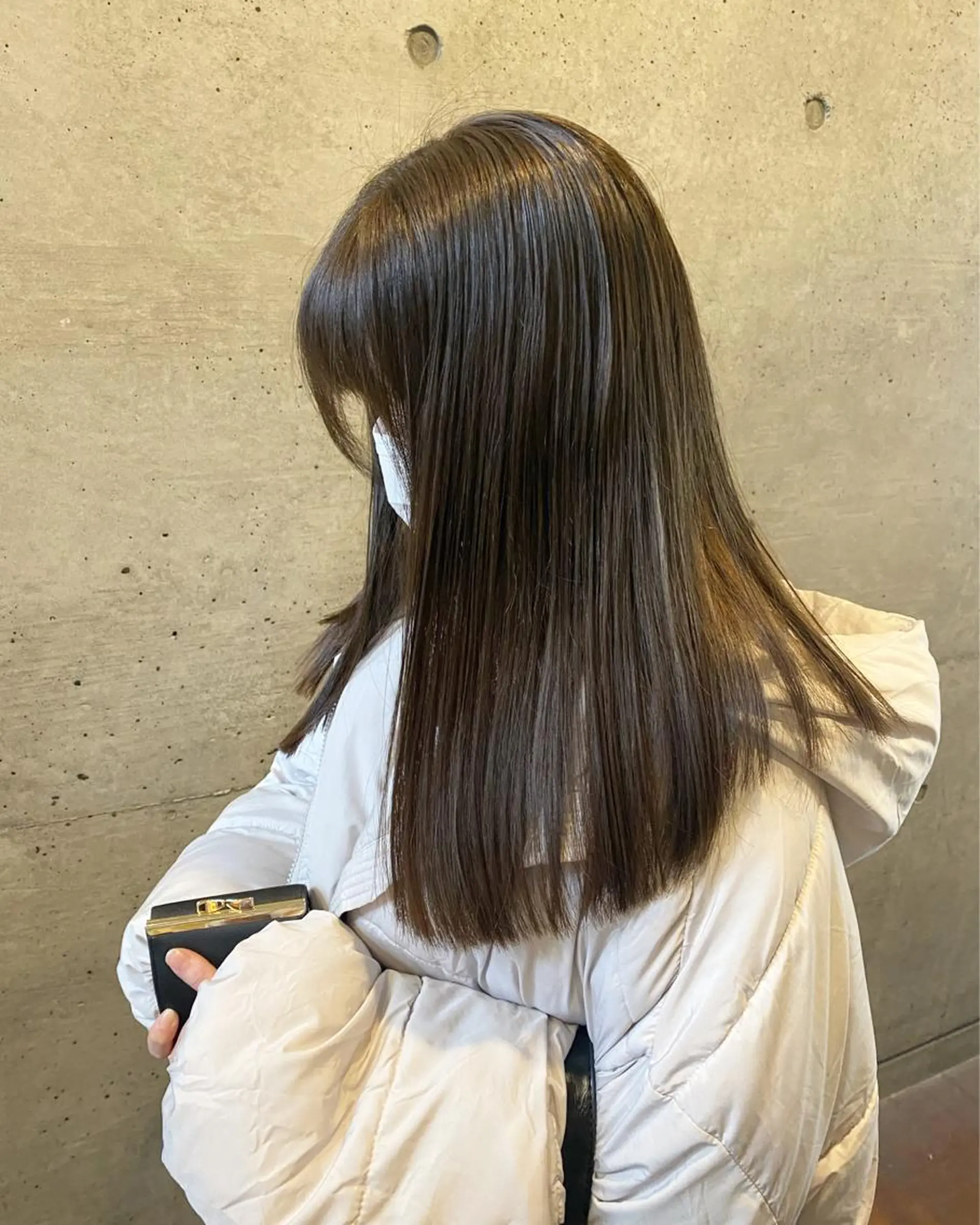 ロング カラー カット ヘアカラー トリートメント 後藤紗英/髪質改善 /オリーブベージュのヘアスタイル