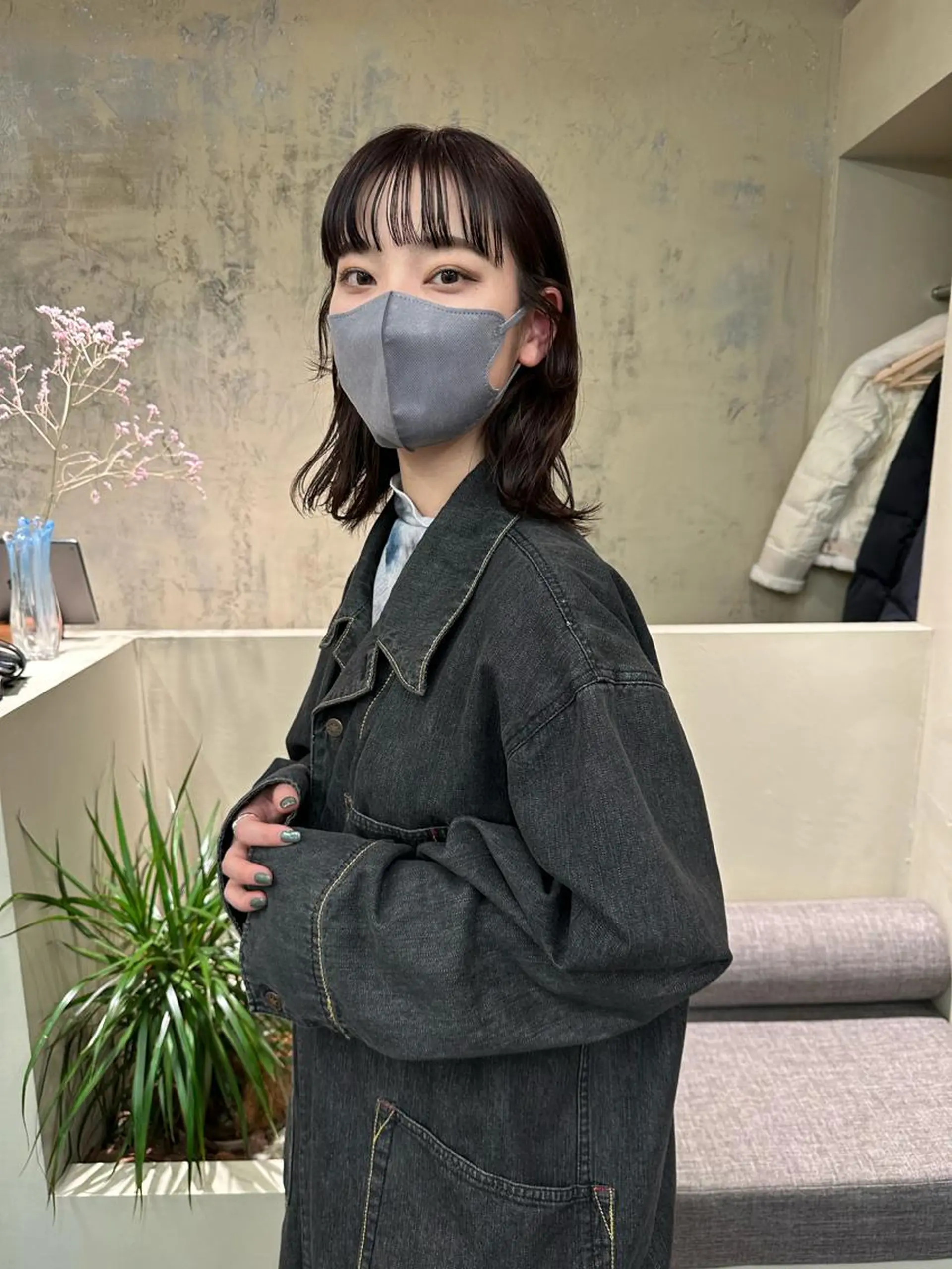 ミディアム カラー カット ヘアカラー yupi🐈⬛ レイヤー/パーマのヘアスタイル