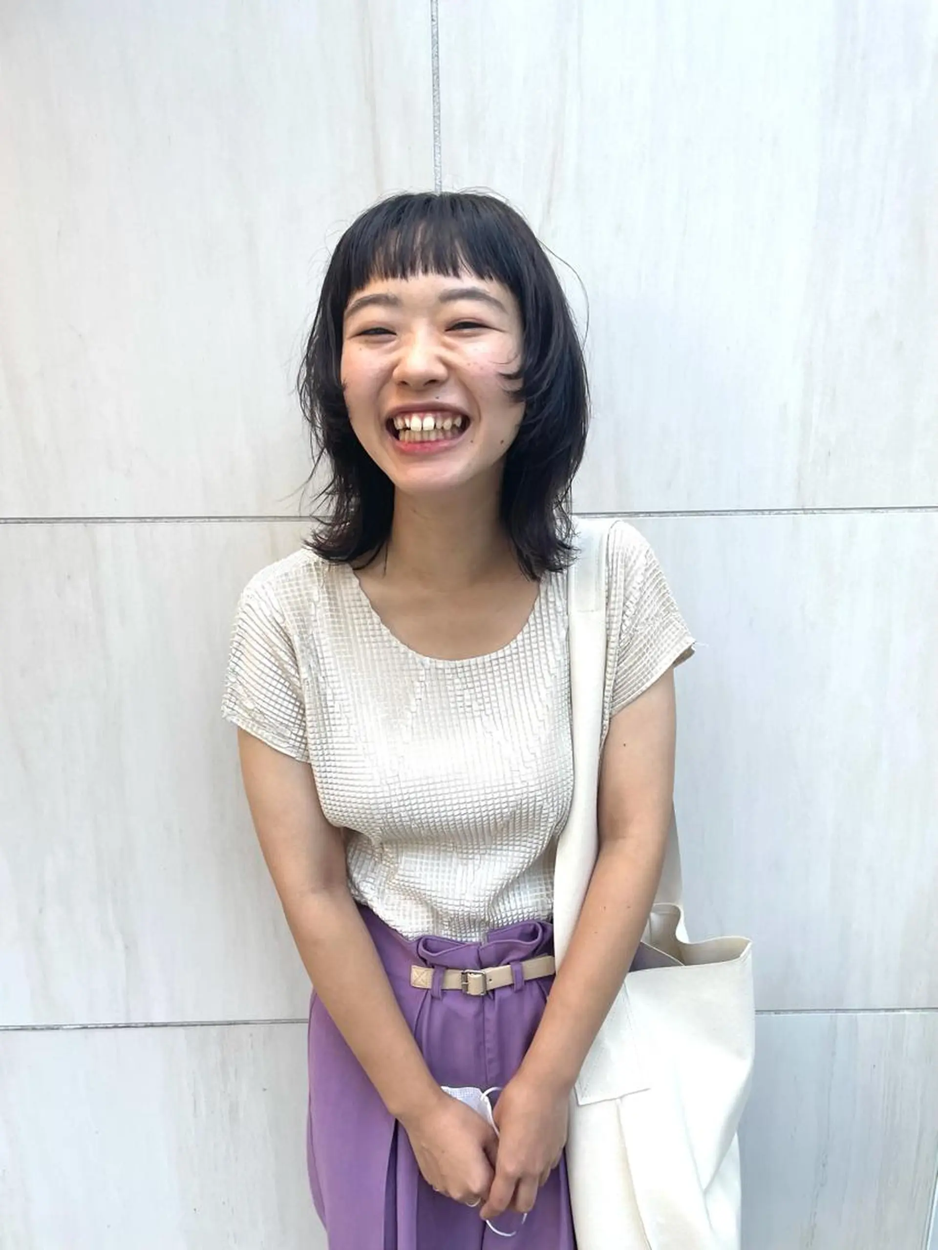 ミディアム カラー パーマ ヘアアレンジ メンズ キッズ ネイル マツエク・マツパ メンズウルフカット ウルフカット カット ヘアカラー トリートメント tatsumi/ボブ ウルフ/レイヤーのヘアスタイル