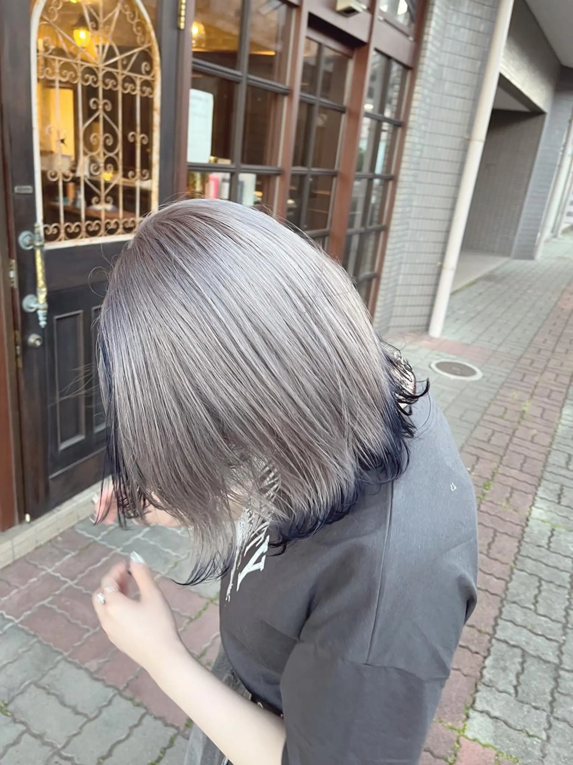 ミディアム ヘアカラー 🧡ミルクティー/ レイヤー🧡ショウナのヘアスタイル