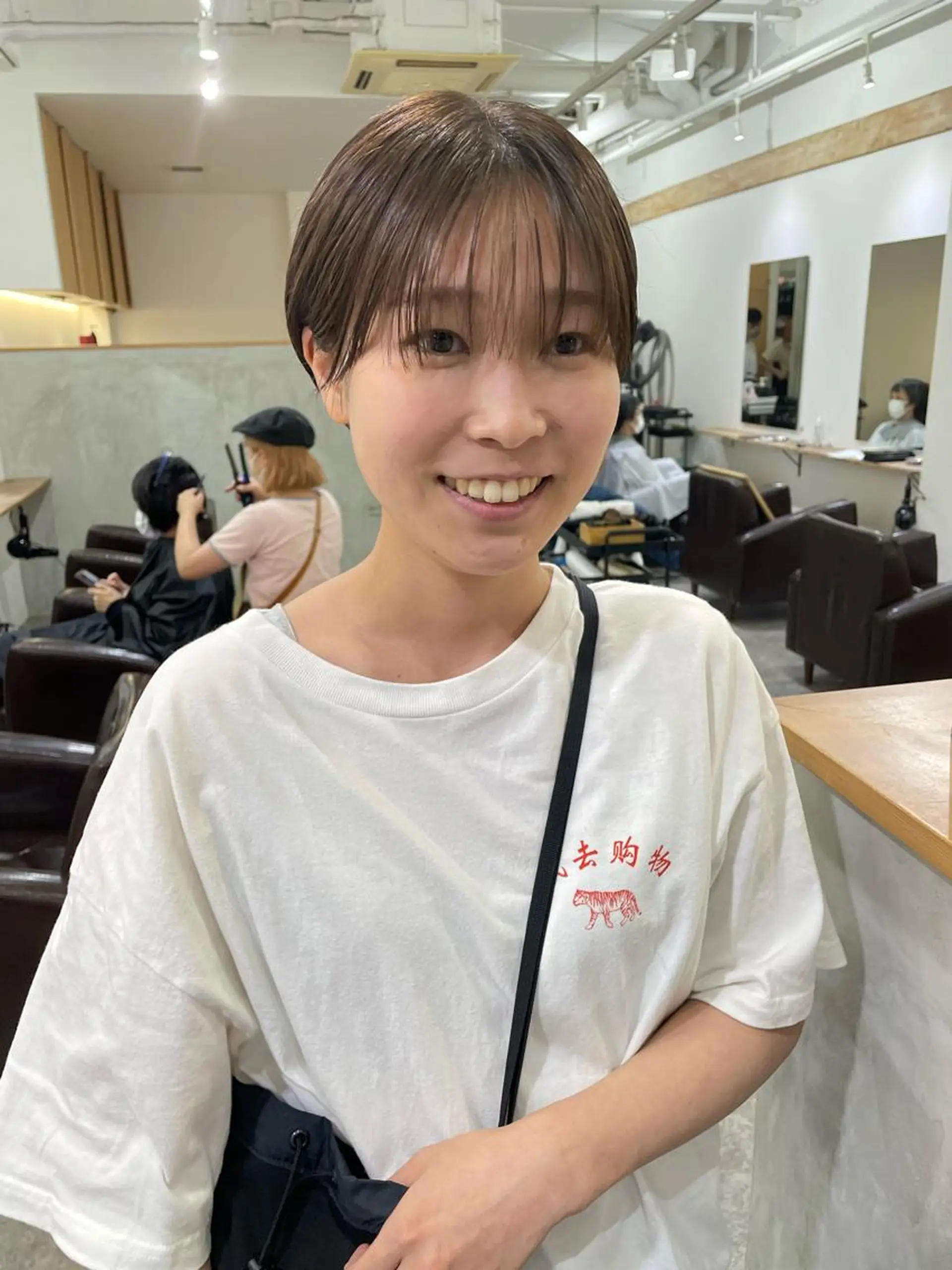 ショート カラー ショートヘア カット ヘアカラー トリートメント パーマ/透明感カラー /ボブ/吉田一生のヘアスタイル