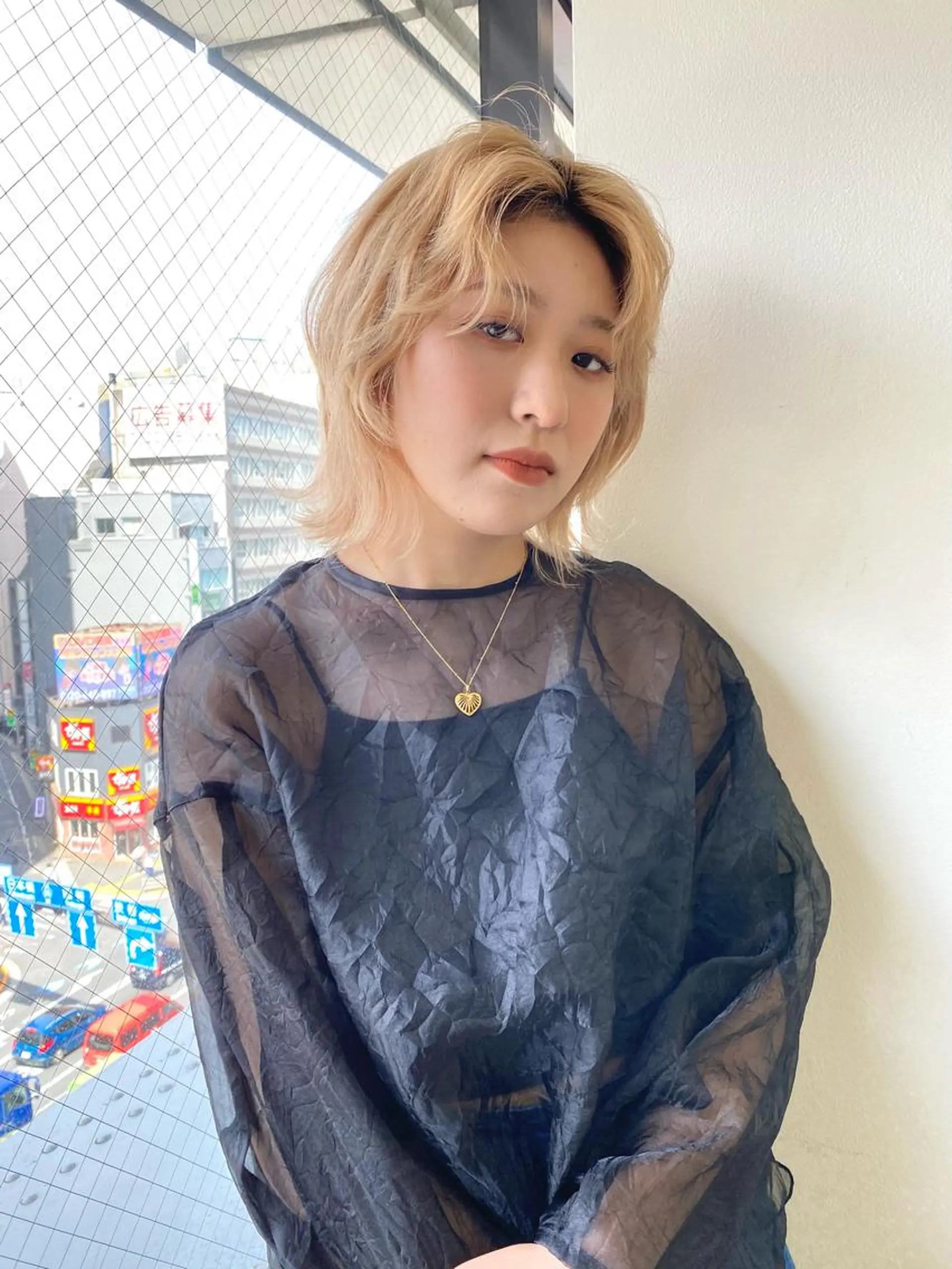 ミディアム カラー 透明感/レイヤー カット🎀マコのヘアスタイル