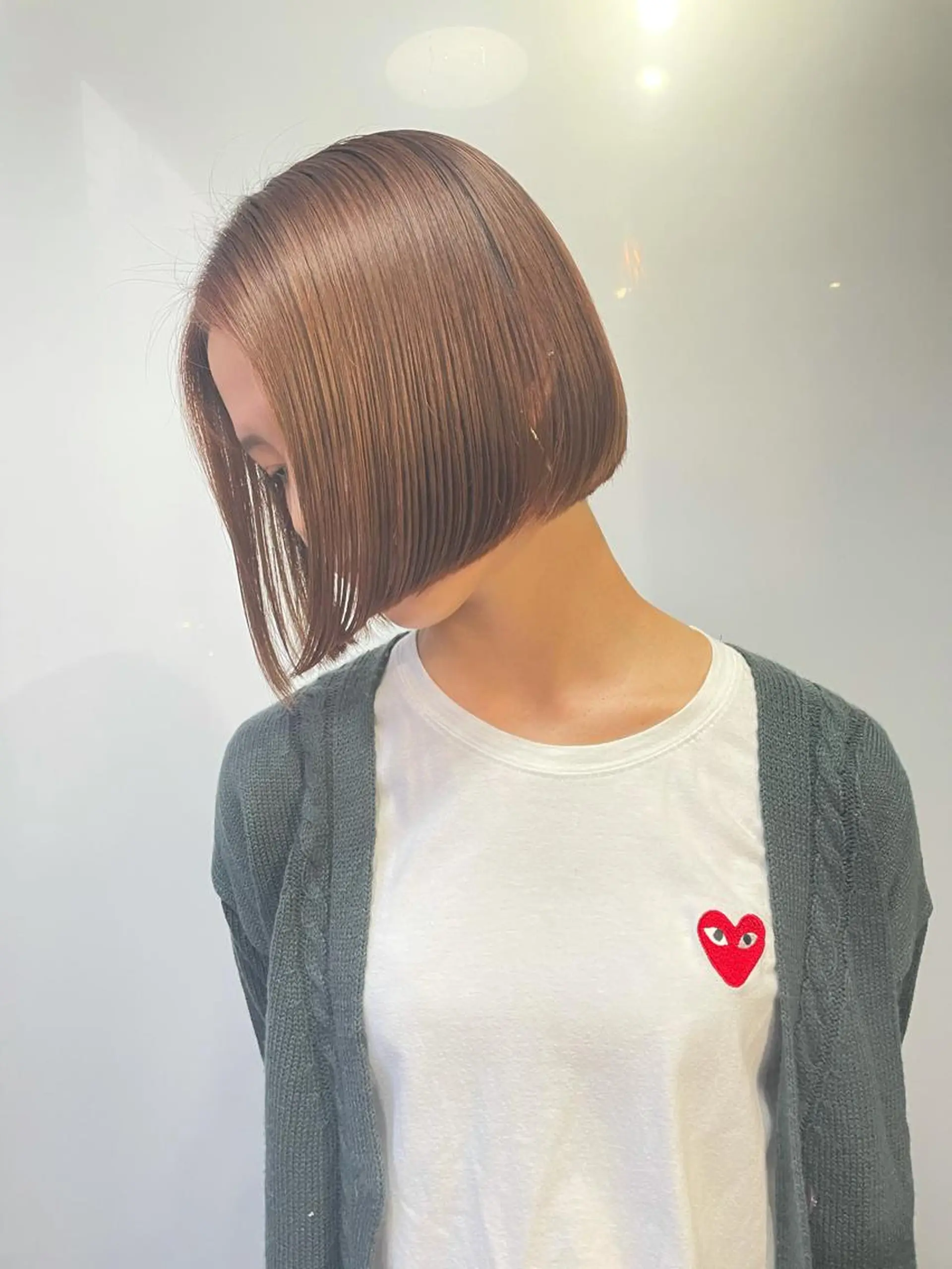 ショート カラー 縮毛矯正 suvvy hairsalonのヘアスタイル