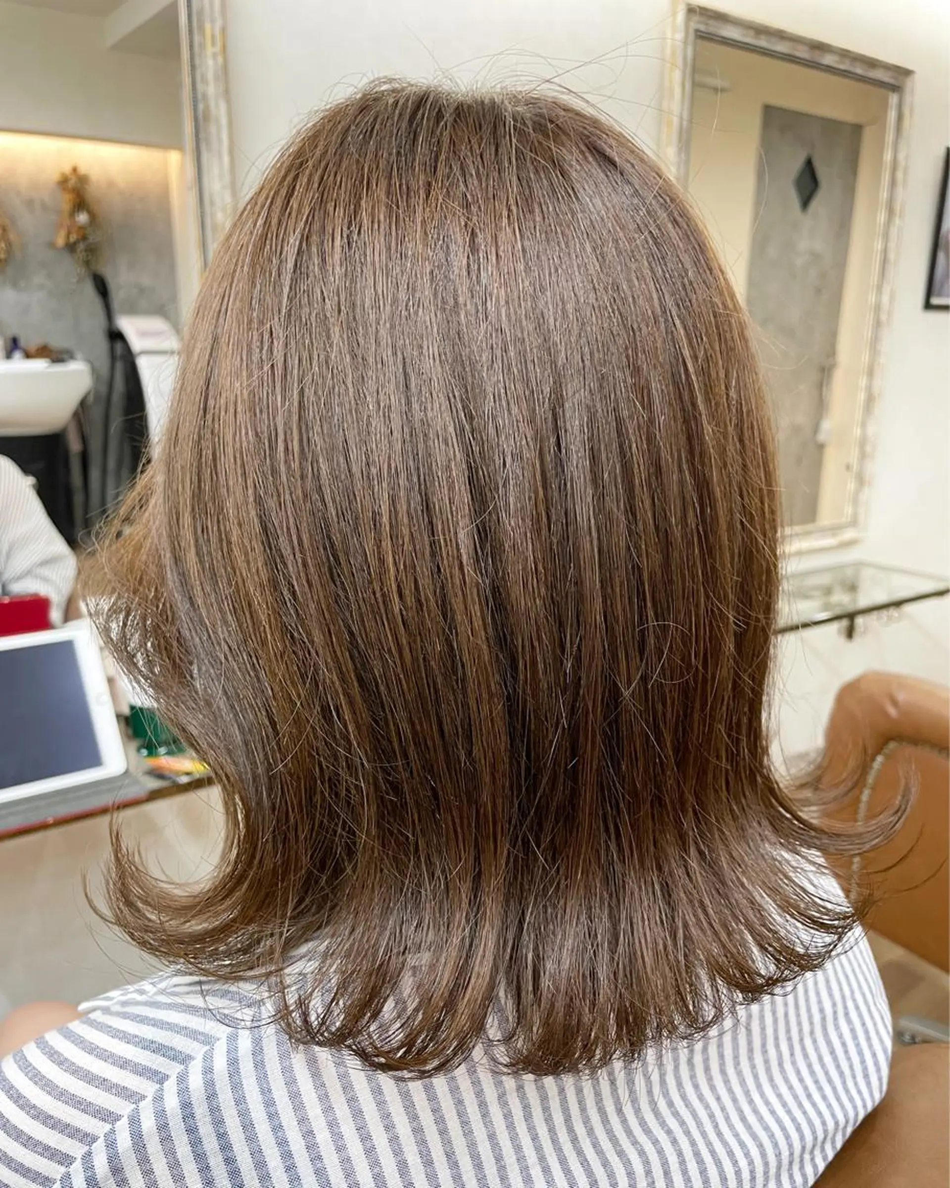 ミディアム カラー ヘアカラー トリートメント TOWA 野村　コウダイのヘアスタイル