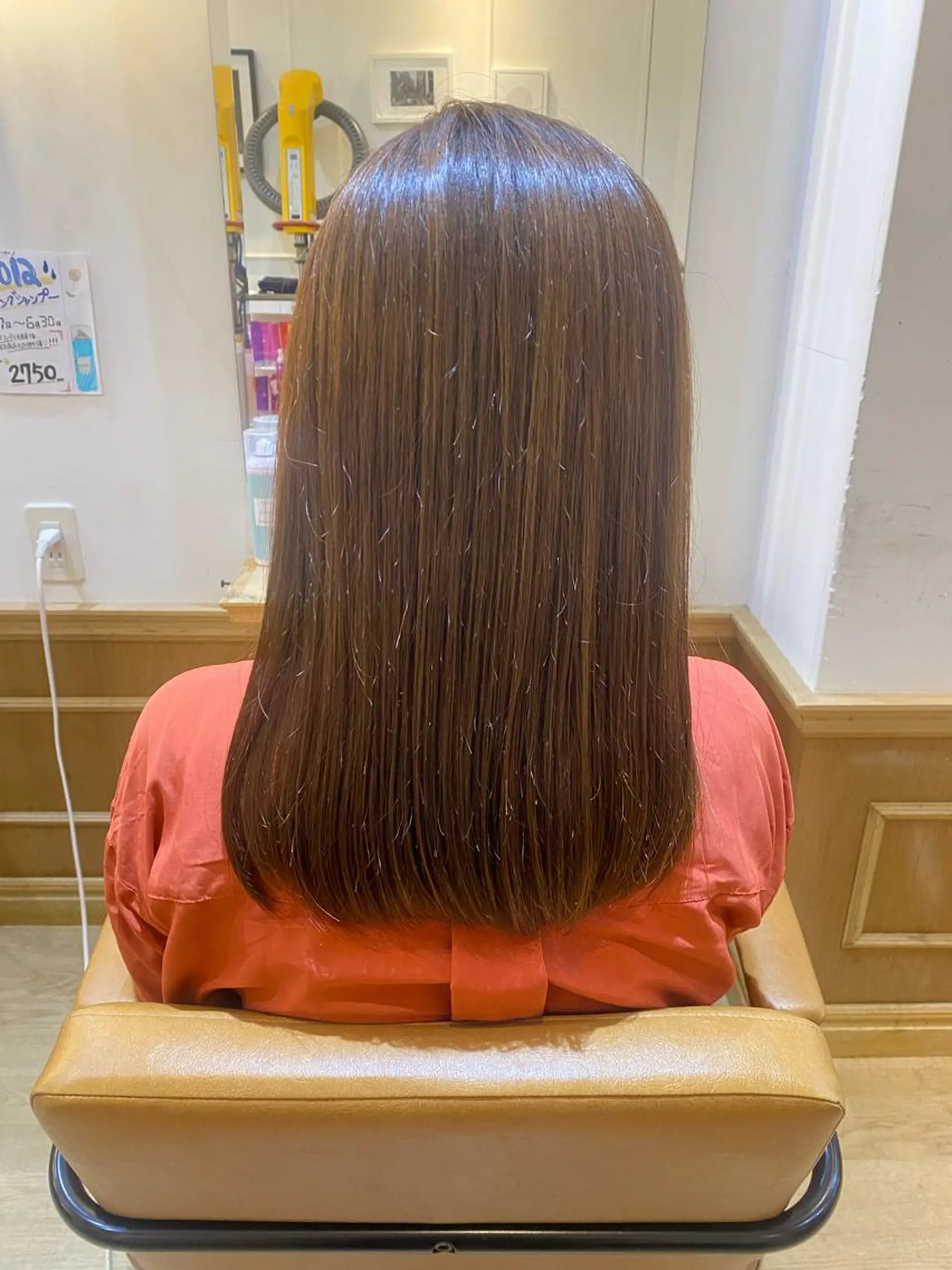 ミディアム カラー アッシュ ベージュカラー 髪質改善サロン🫧 セキチサトのヘアスタイル