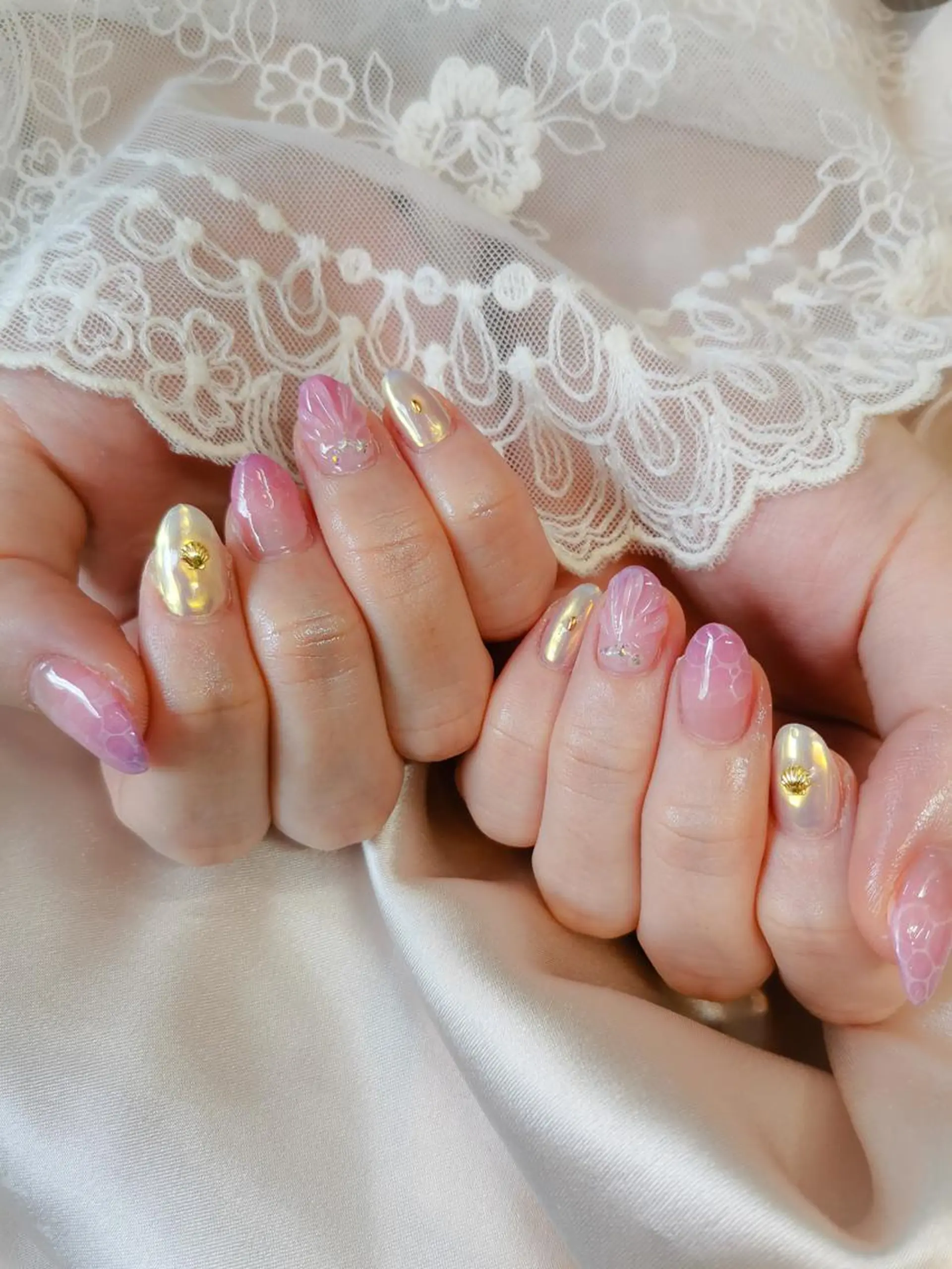 ネイル セミロング Be-style 　のネイルデザイン