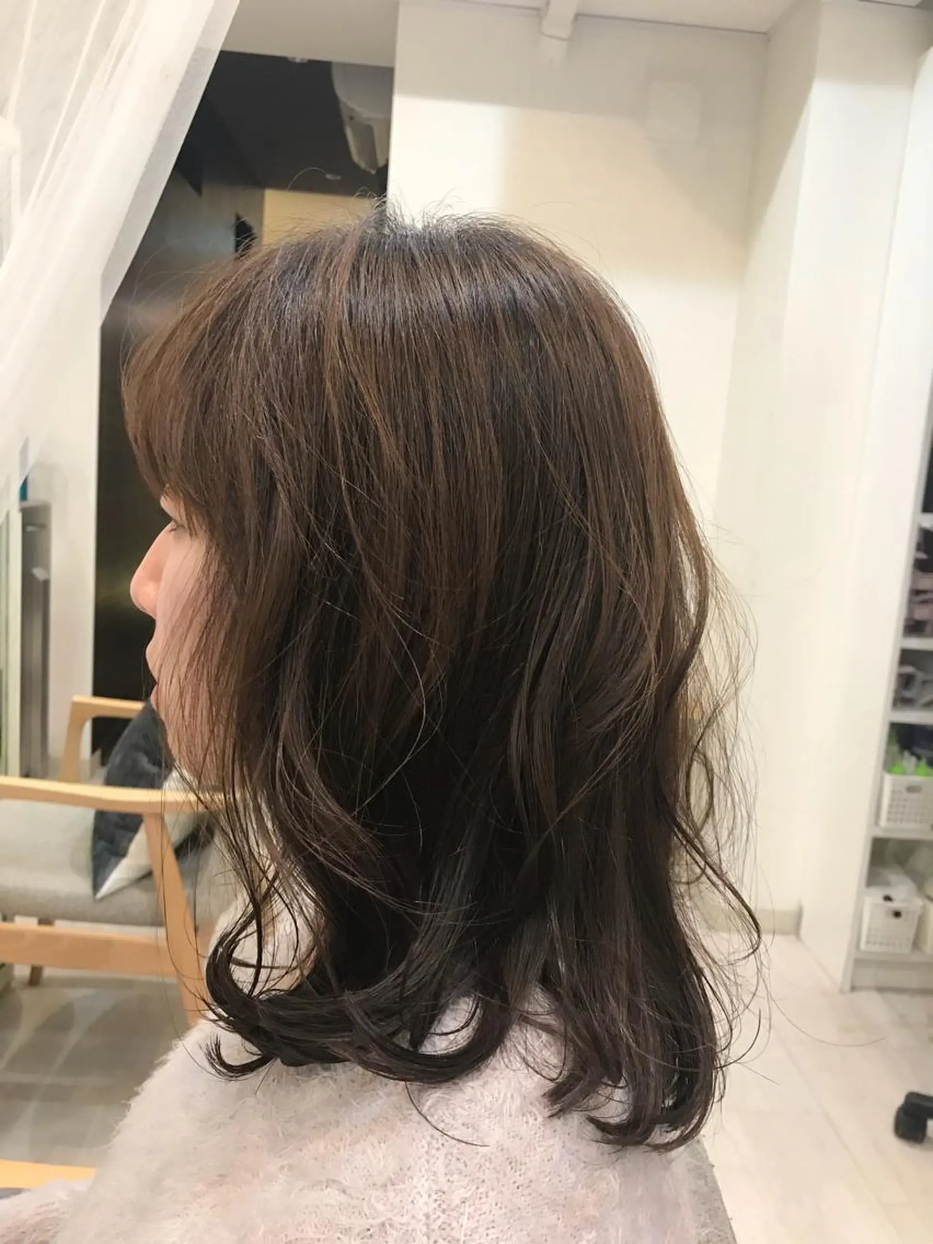 ミディアム ALVAREZ BARBER SHOP所属・takebuchi harukaのヘアスタイル