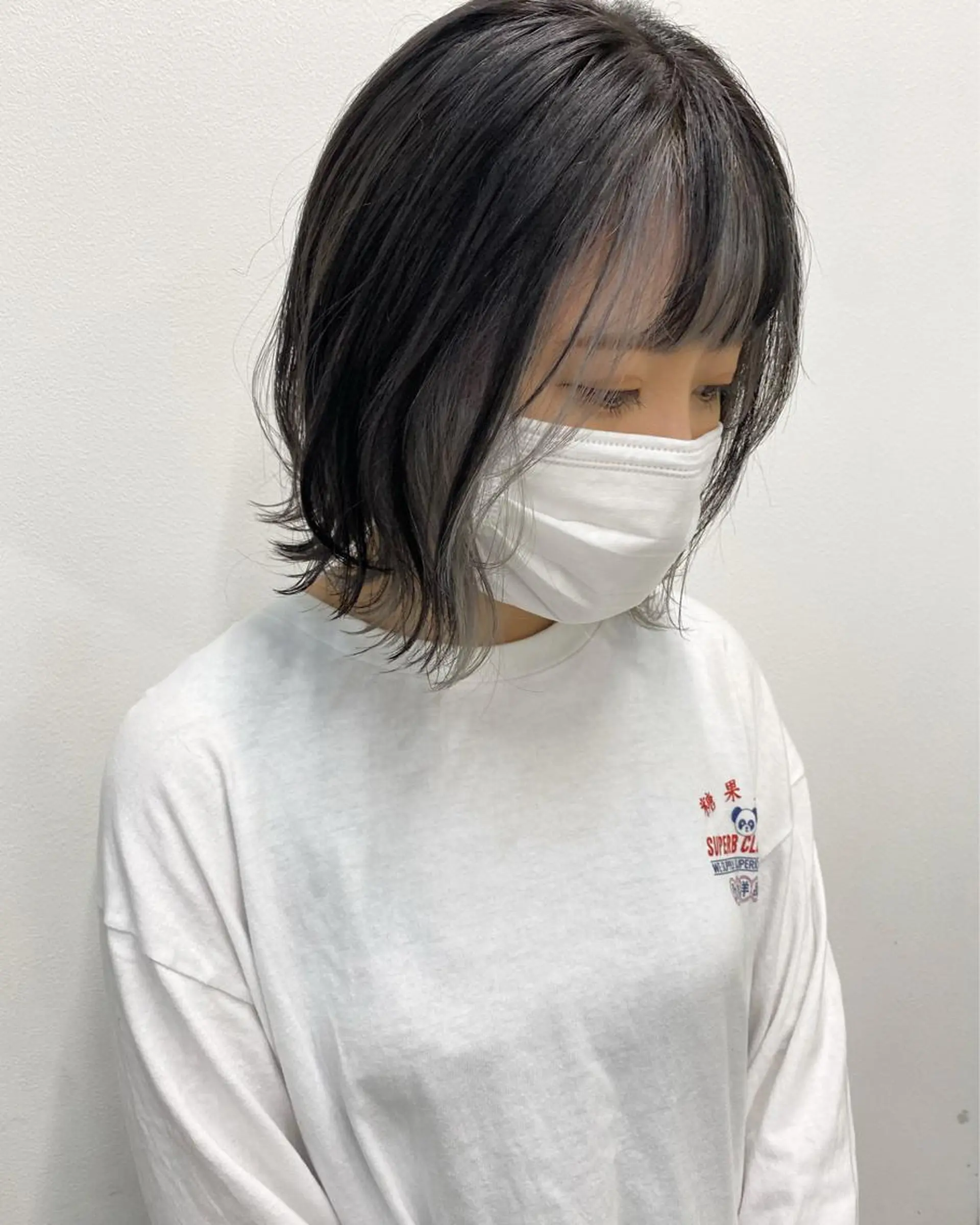 ショート カラー ミストバング 透明感カラー  フェイスフレーミング グレージュ ヘアカラー PEYP prod ICON所属・パーマ/ケアカラー /博多/YOSUKEのヘアスタイル