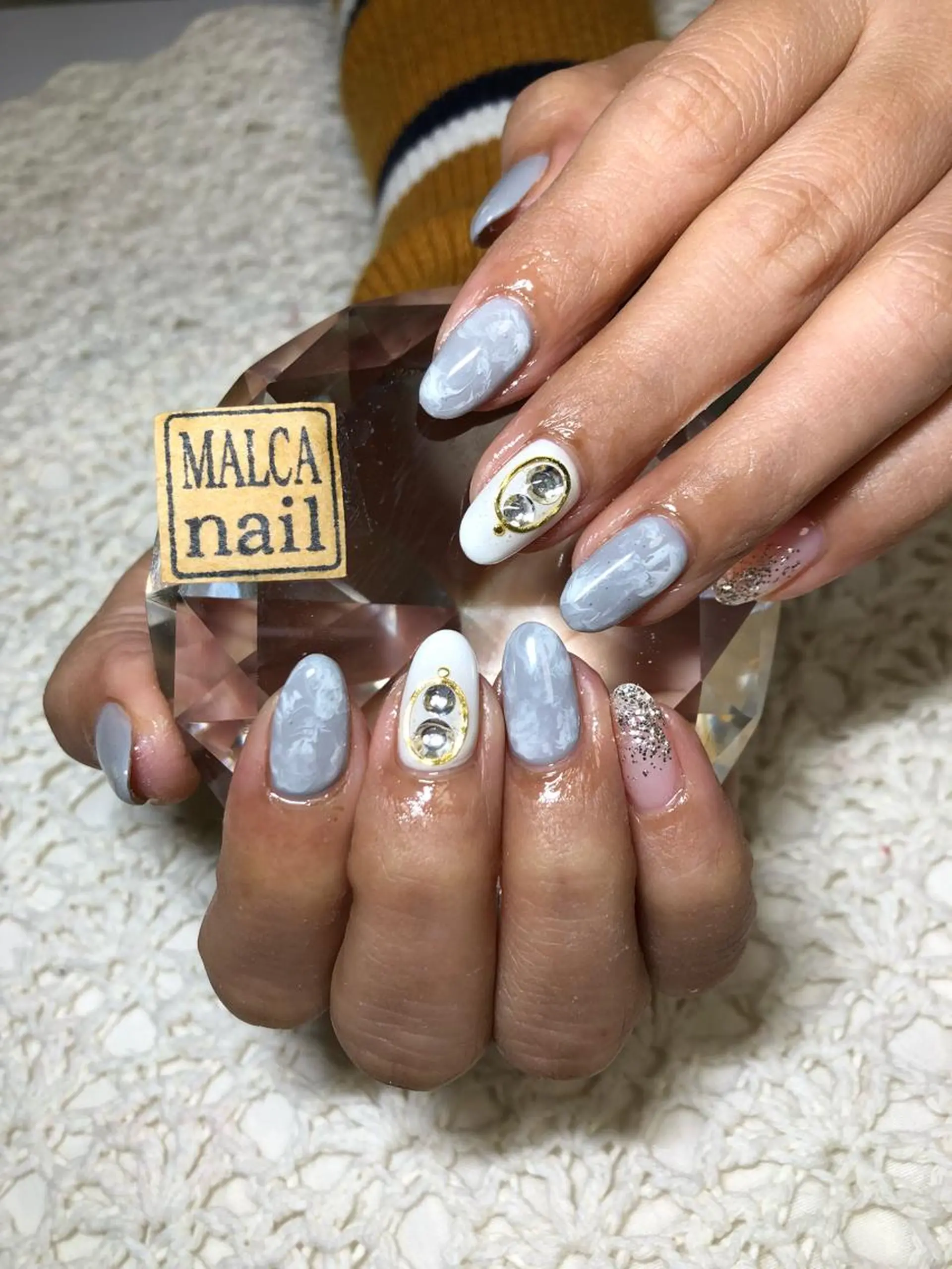 セミロング パーマ ヘアアレンジ キッズ ネイル マツエク・マツパ MALCAnail(マルカネイル)所属・荒木 莉奈のネイルデザイン