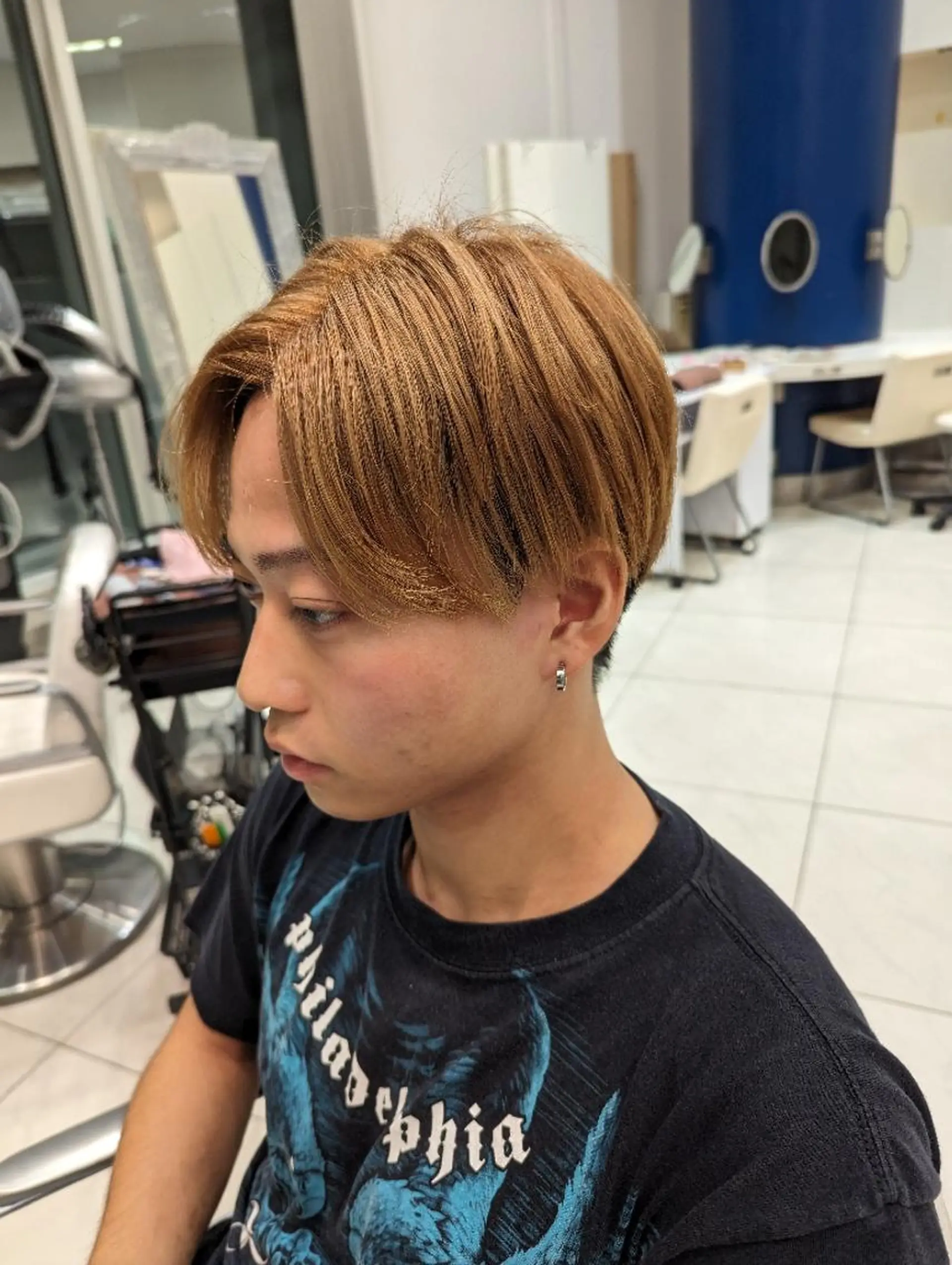 メンズ カラー 骨格補正パーマ◎ 上村保幸のヘアスタイル