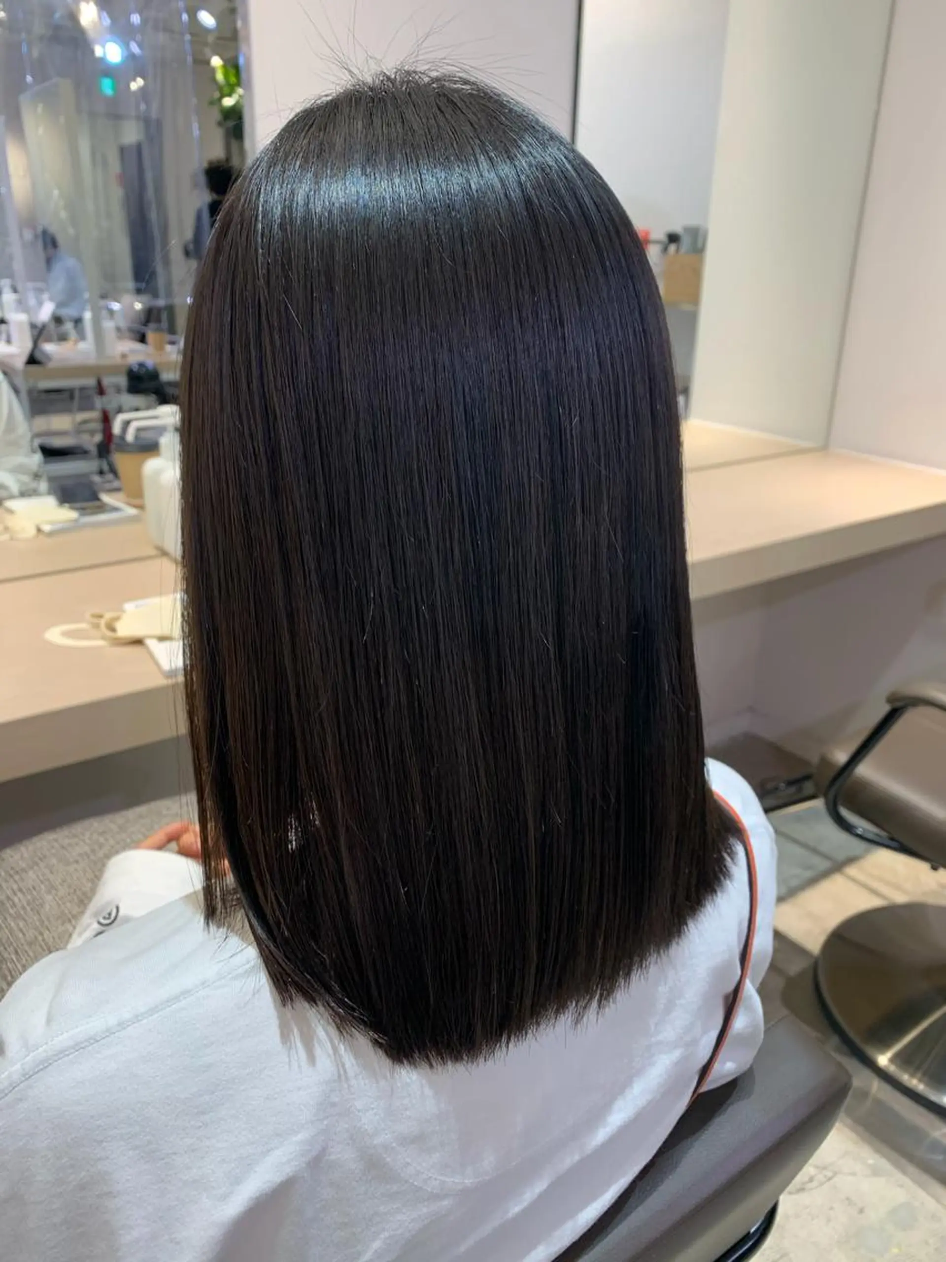 ロング パーマ 縮毛矯正 鈴木 真司のヘアスタイル