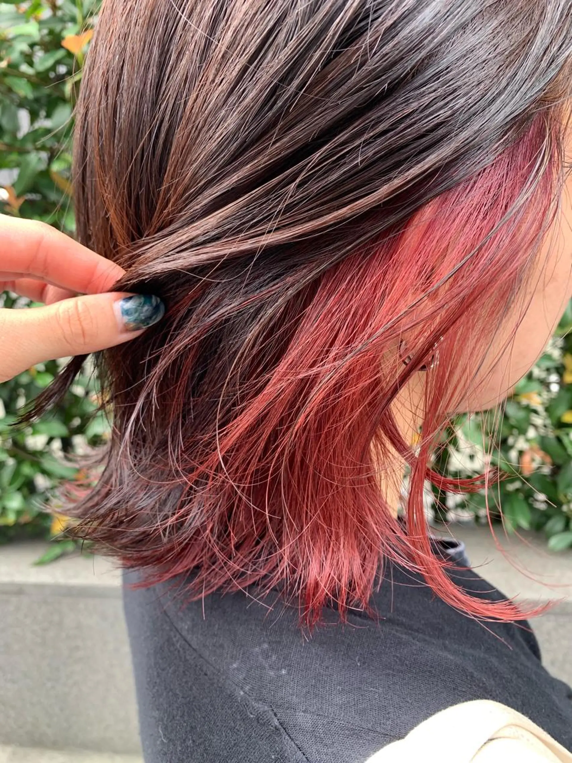 ミディアム カラー ダブルカラー イヤリングカラー ハイライトカラー イルミナカラー インナーカラー ヘアカラー トリートメント ヘッドスパ ダブルカラー　/ インナーカラーMiiのヘアスタイル