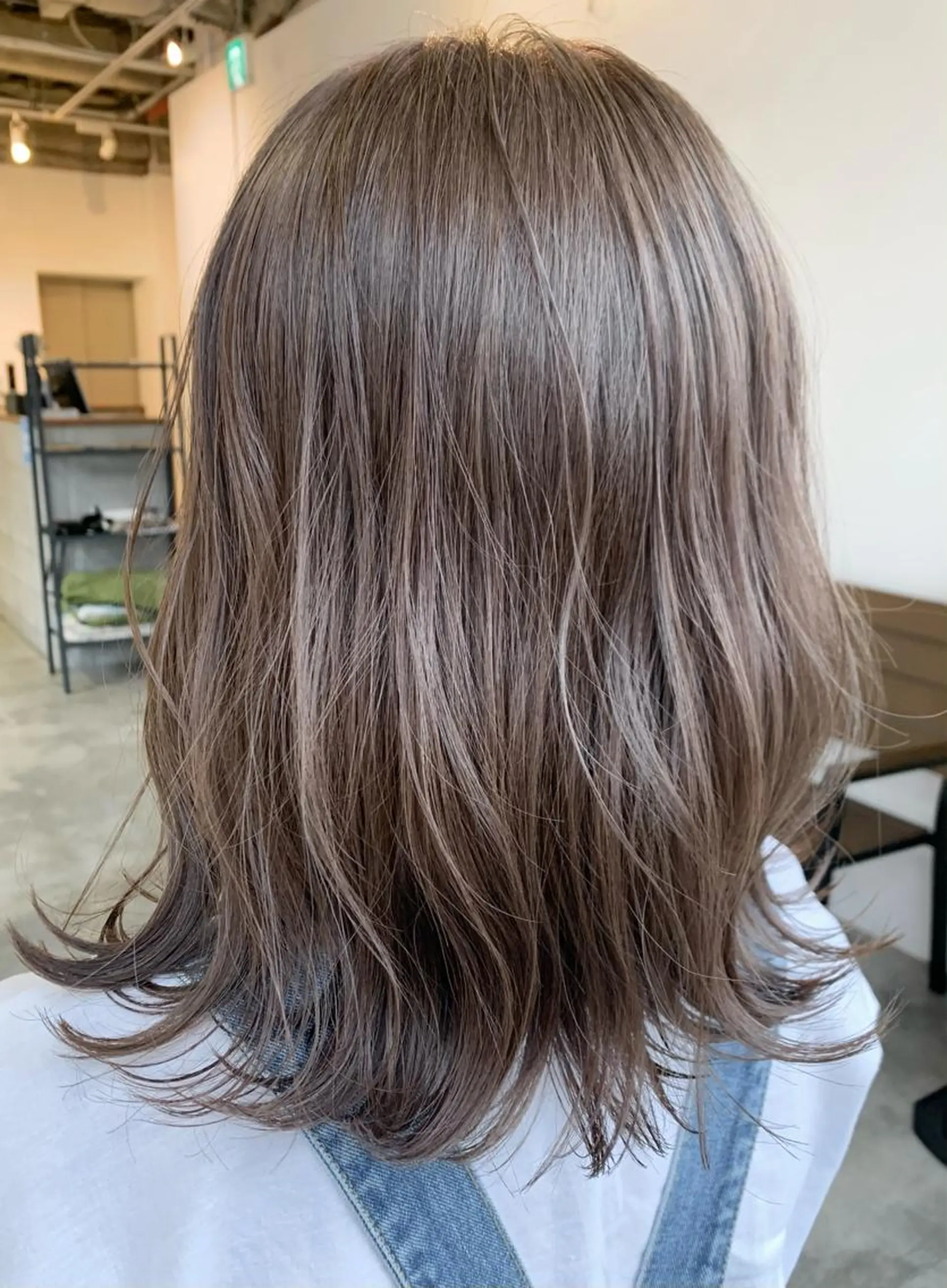 ミディアム ヘアカラー フリーランス　美容師 cayocoのヘアスタイル
