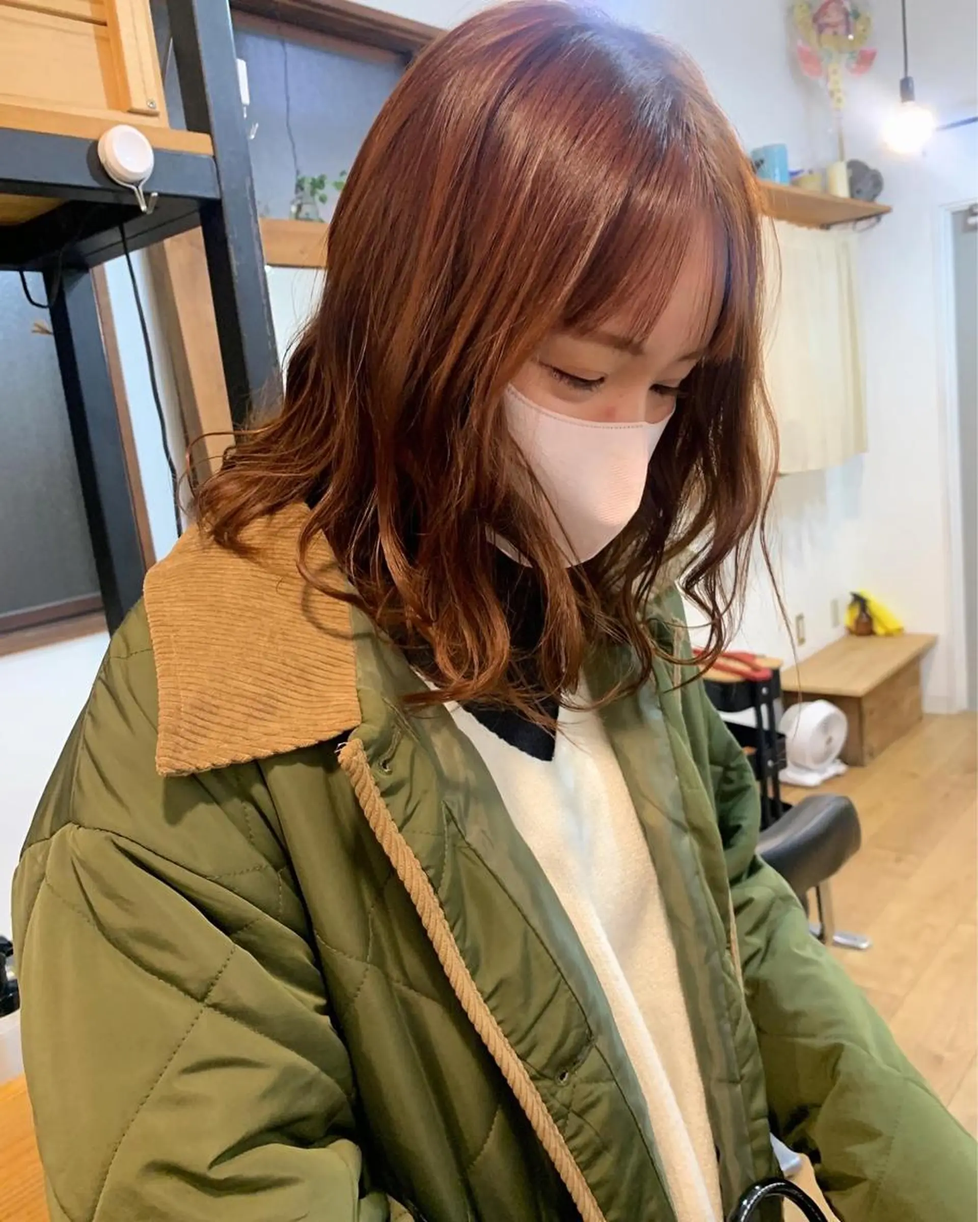 ミディアム カット ヘアカラー 【pejite】 Hinanoのヘアスタイル