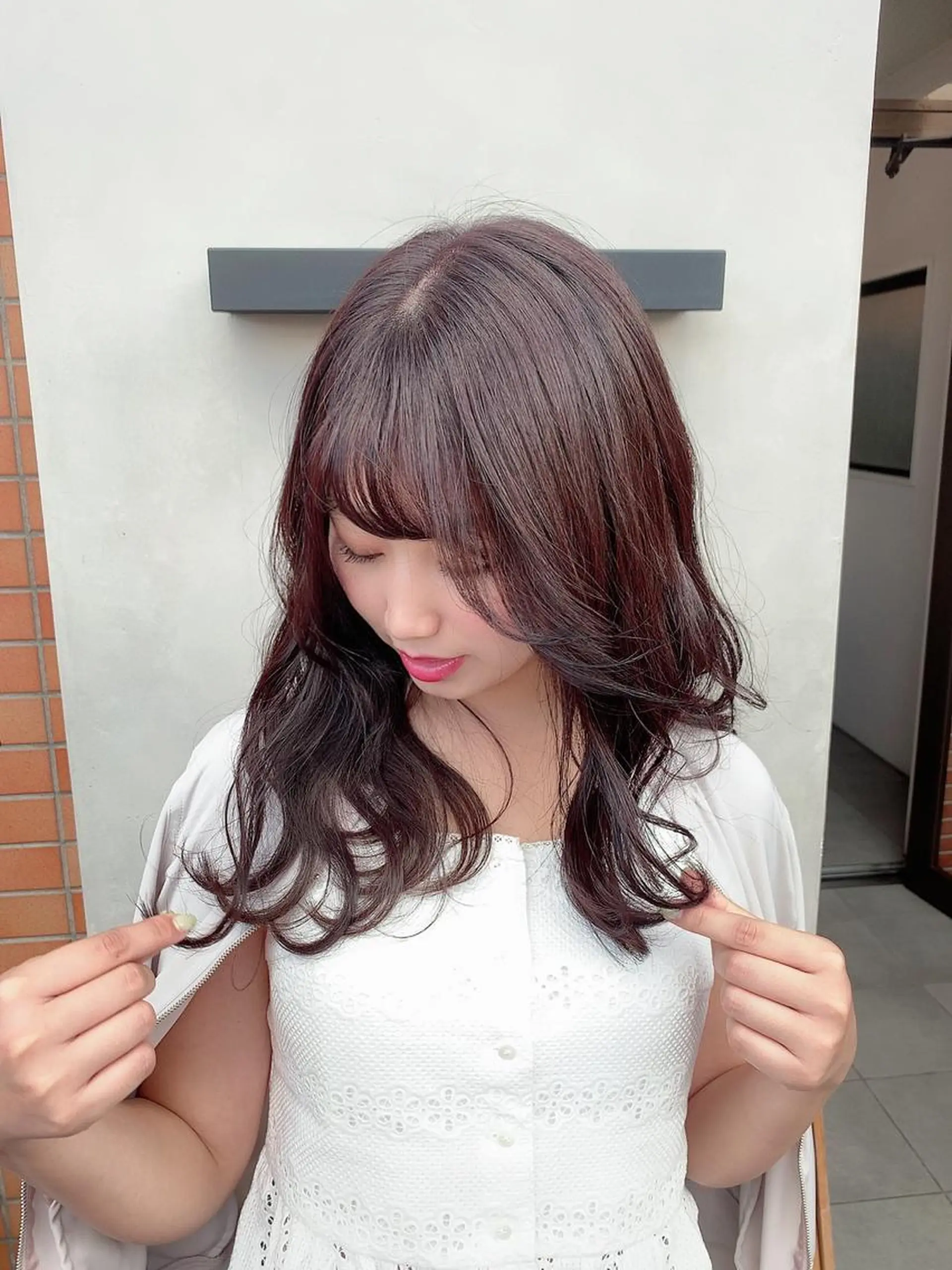 ミディアム カラー ヘアアレンジ オーガニックカラー トリートメント カット ヘッドスパ Manami ♡のヘアスタイル