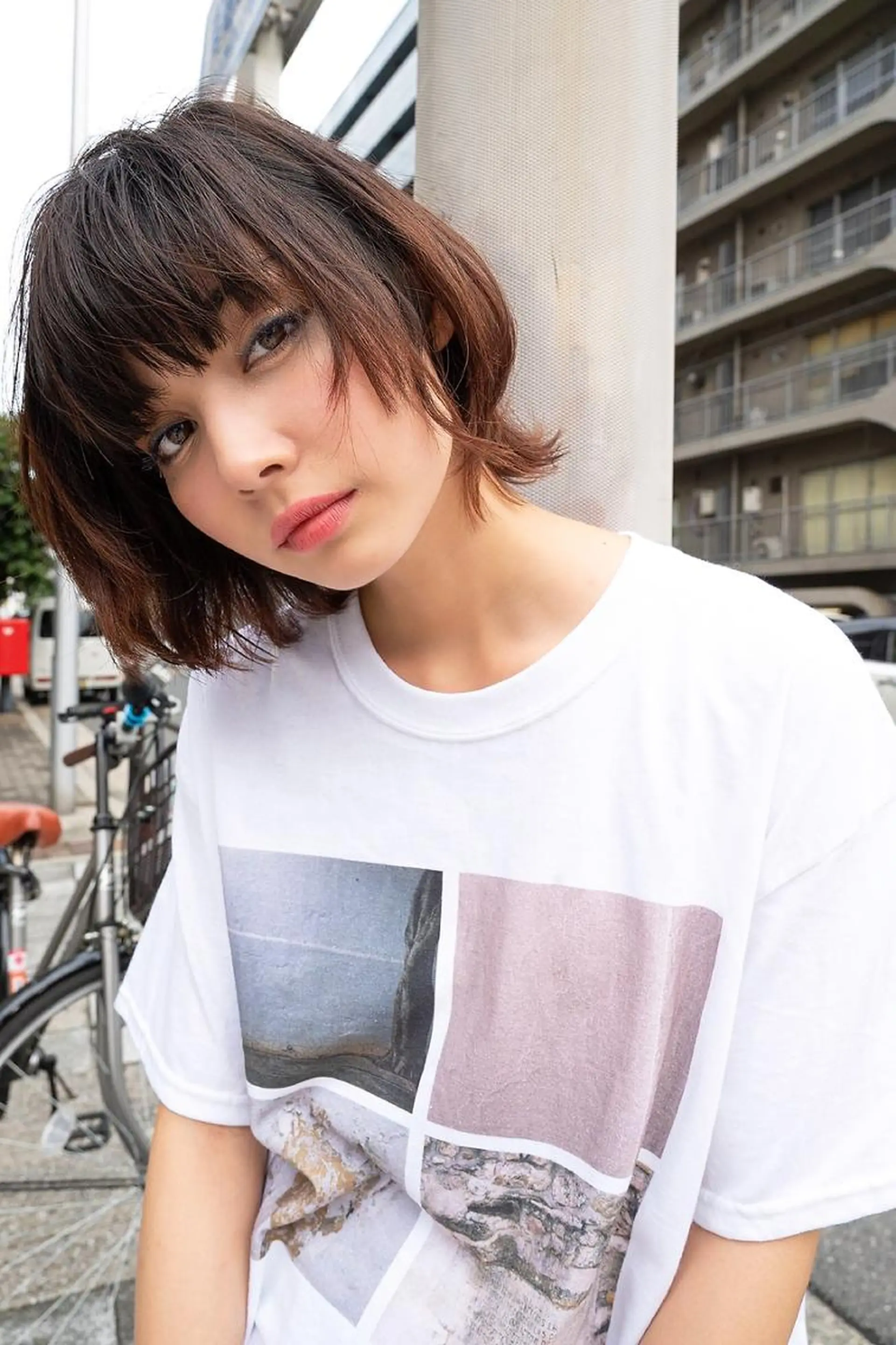 ミディアム カラー ANGELICA LABO 梅田店のヘアスタイル