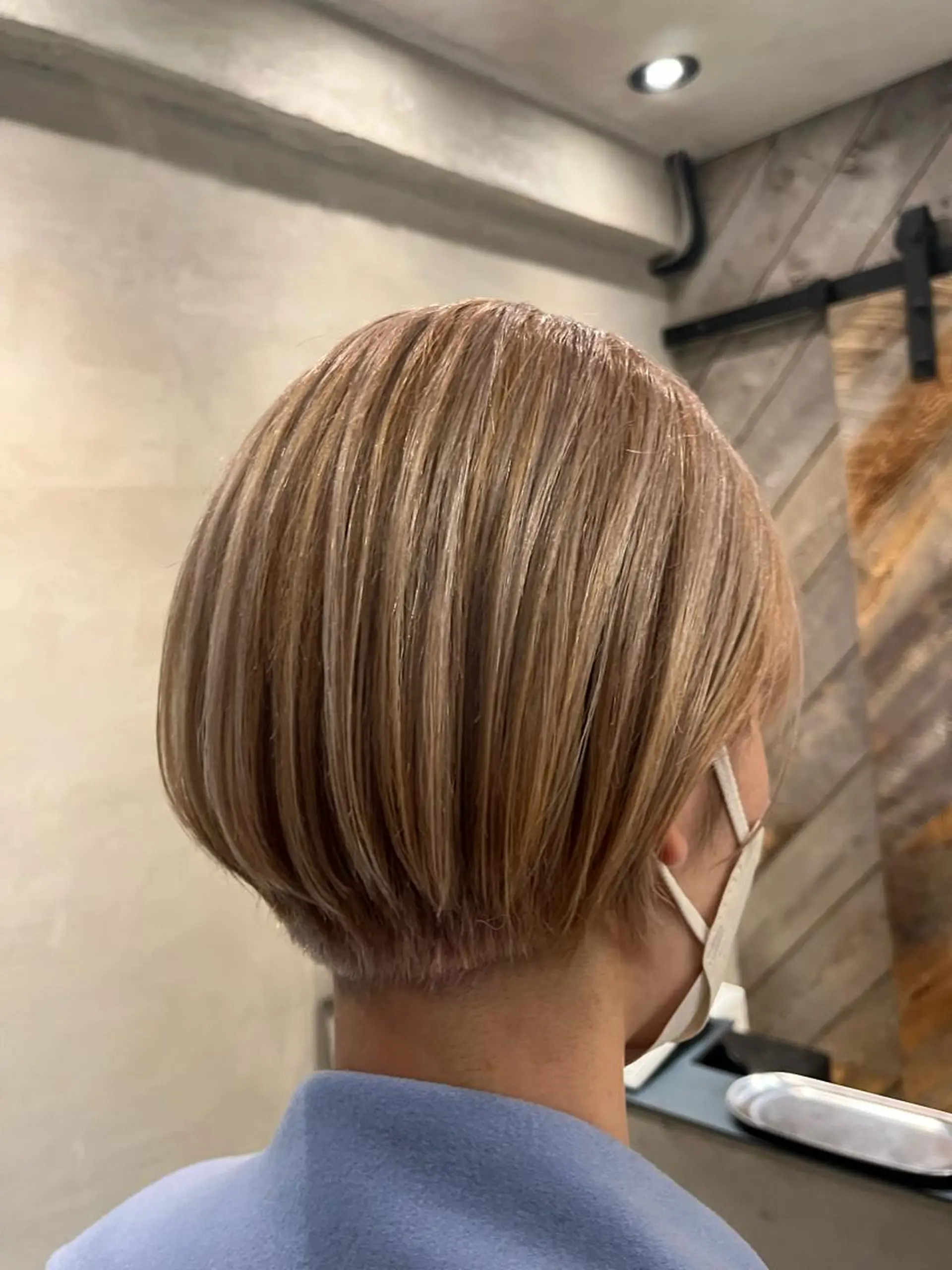 ショート カラー ハイトーンカラー ショートヘア 岐阜駅/問屋町/玉宮 髪質改善/KAZÜのヘアスタイル