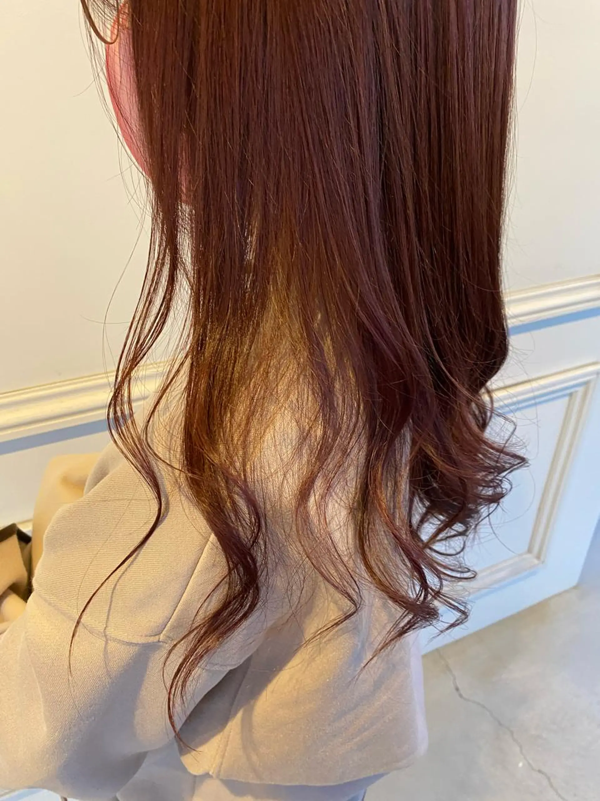 ロング カラー ヘアアレンジ ヘアカラー トリートメント 鹿児島 聖来のヘアスタイル