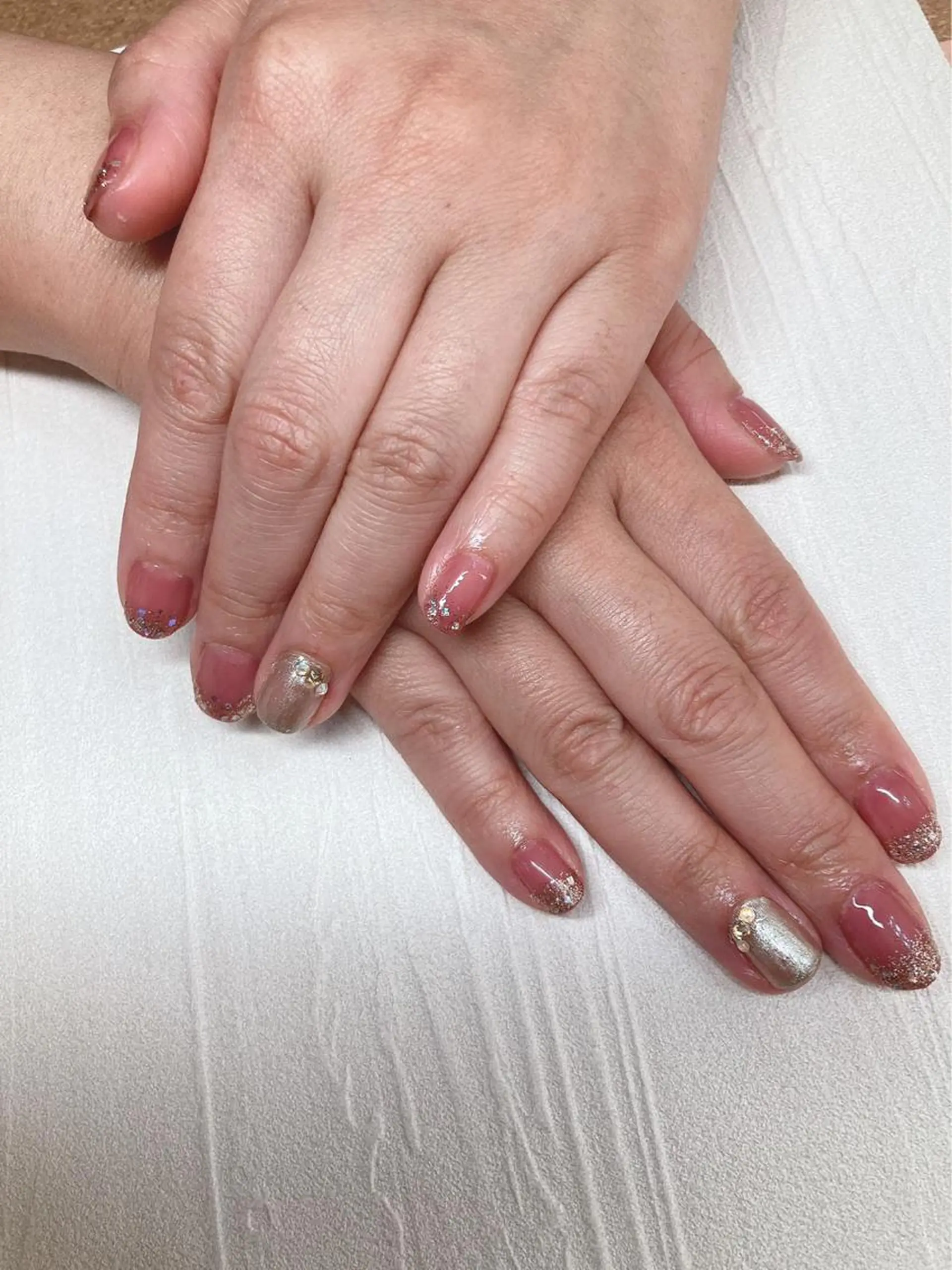 ネイル ピンク aki_orenge nailのネイルデザイン