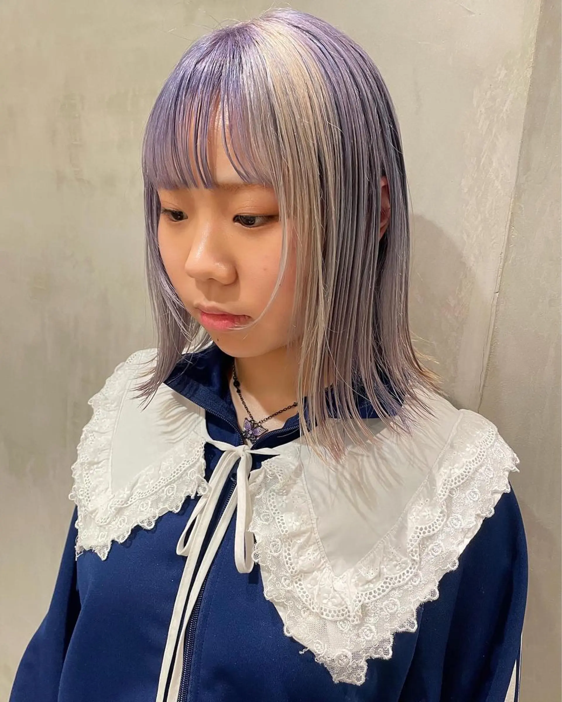 ミディアム カラー ヘアカラー トリートメント 優 作のヘアスタイル