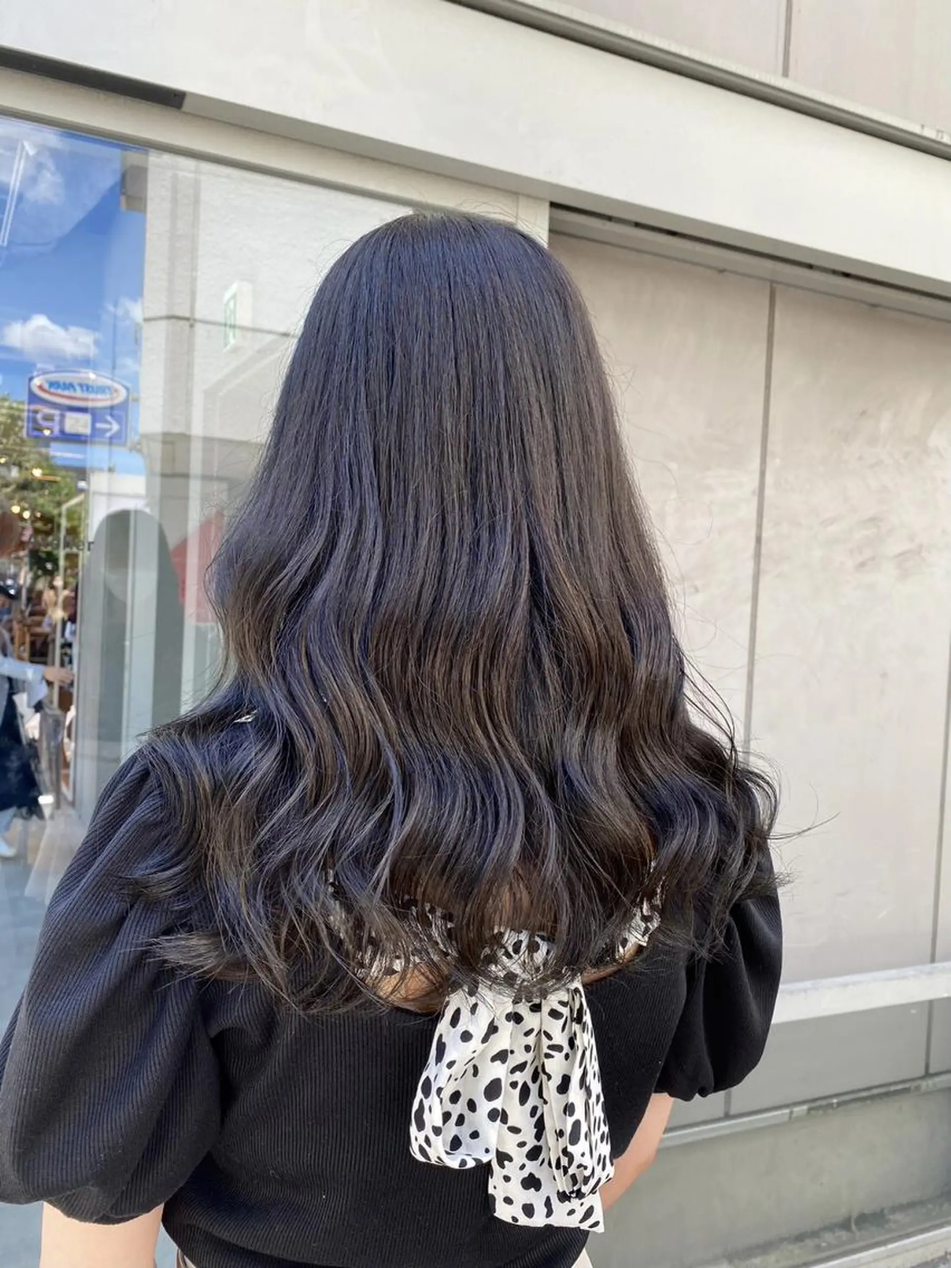 セミロング カラー 🌈艶カラー/ 韓国風レイヤーカットのヘアスタイル