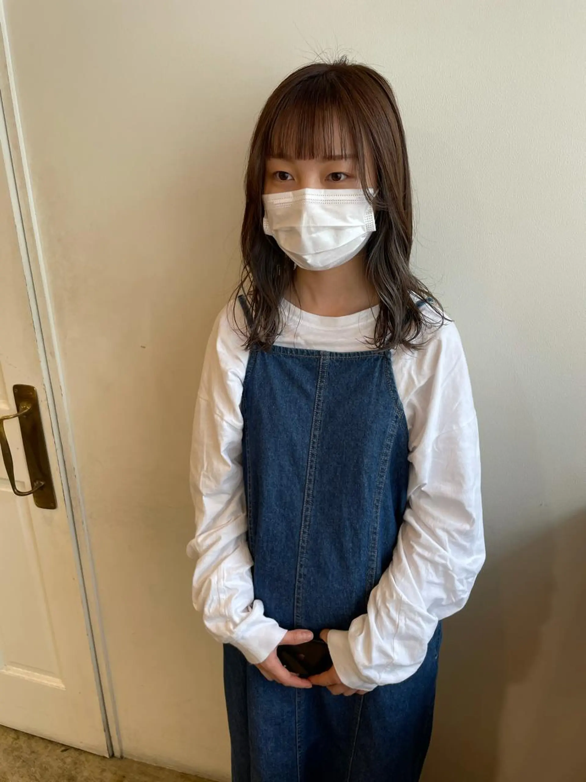 ミディアム カラー ヘアカラー トリートメント MIOベージュカラー 柔らかいカラーのヘアスタイル