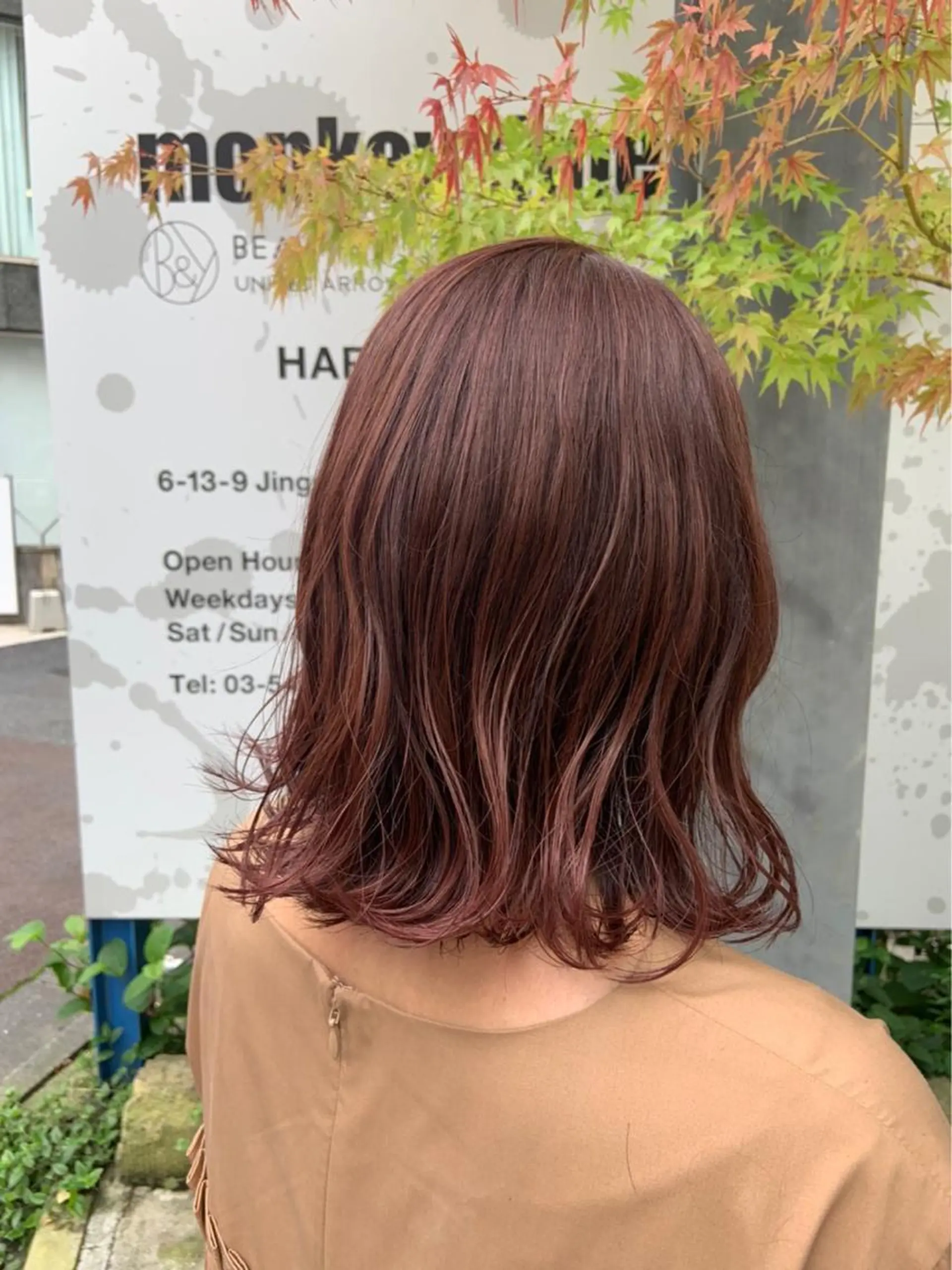 ミディアム カラー salowin三丁目所属・🟩ベージュ/ショー ト/ボブ🟩タカモリのヘアスタイル