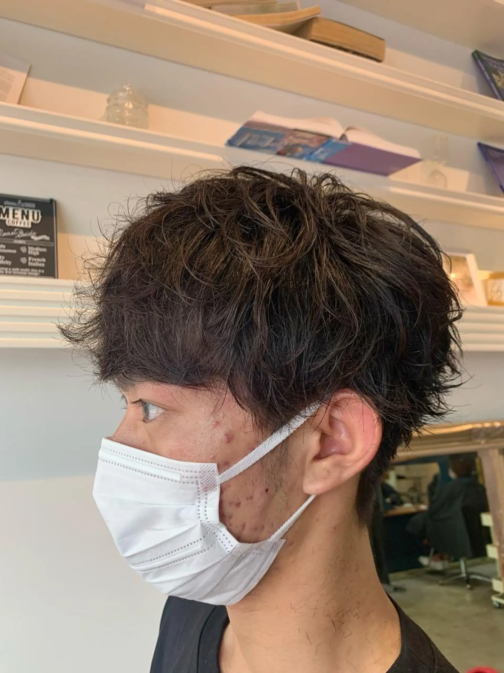ショート カット パーマ トリートメント ヘッドスパ ヘアセット 山口 竣也のヘアスタイル