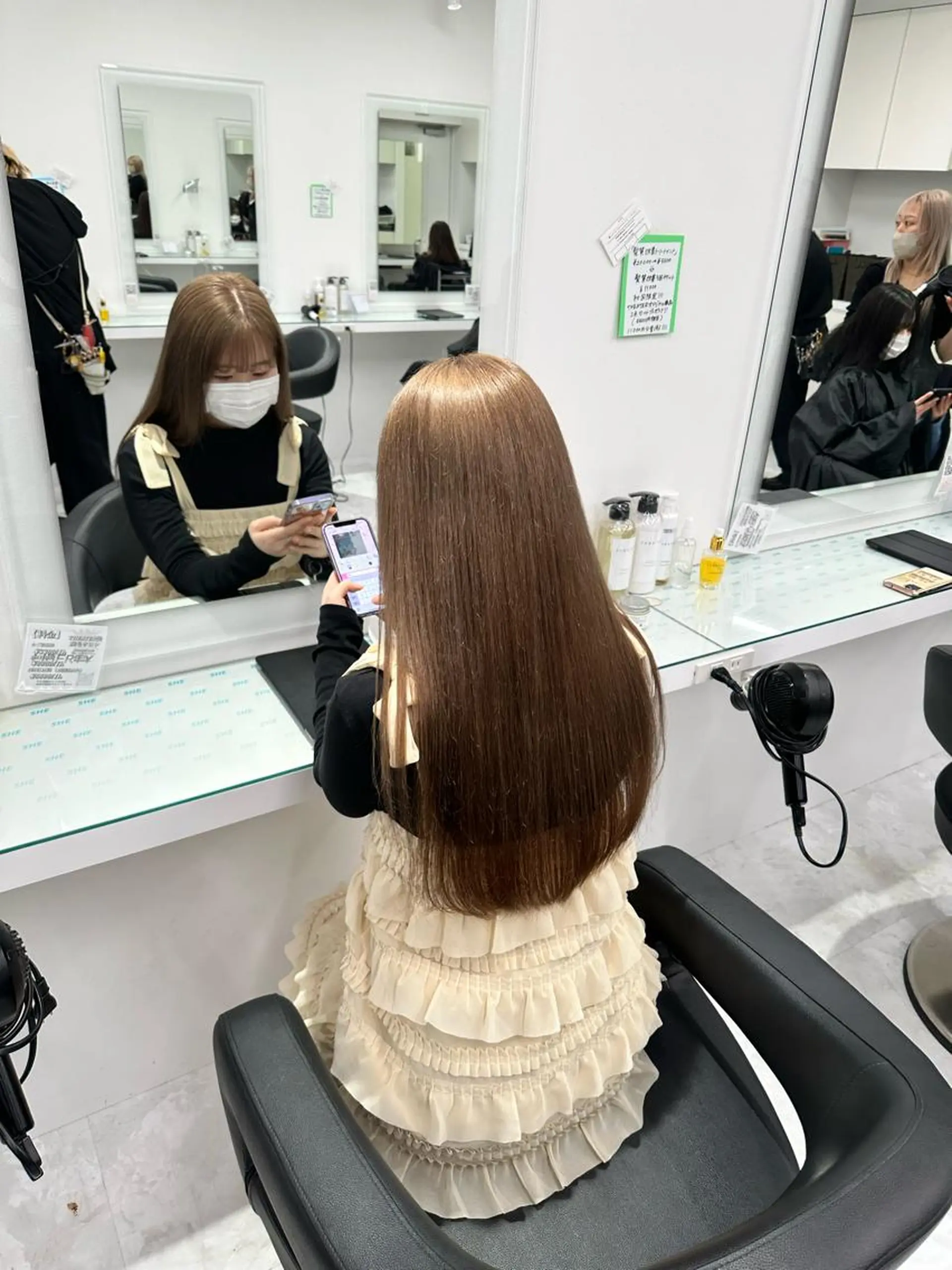 カラー マンツーマン/原宿/ 透明感カラー⭐️のヘアスタイル