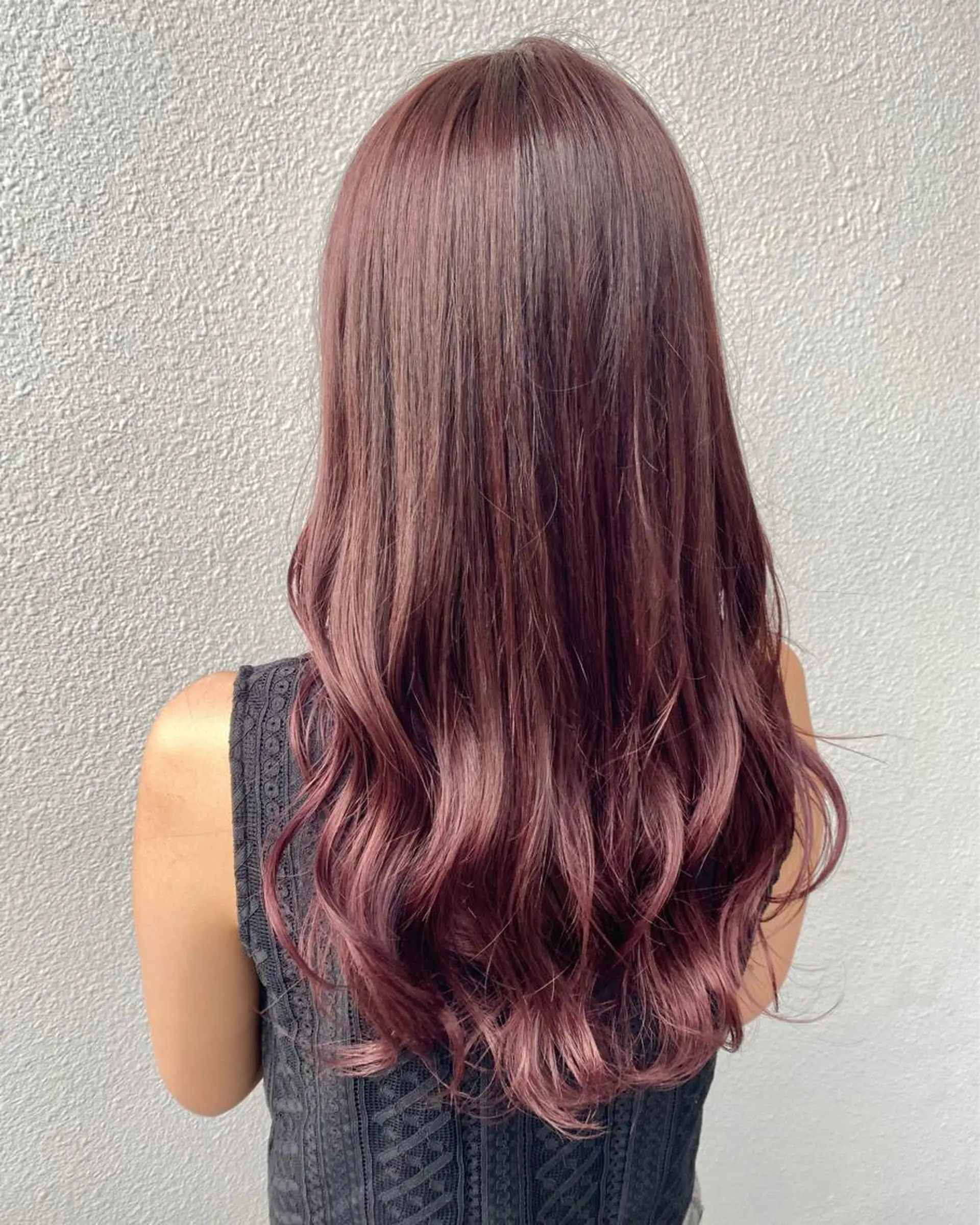 ロング カラー ヘアカラー ヘアアレンジ♡博多 髪質改善/艶カラーのヘアスタイル