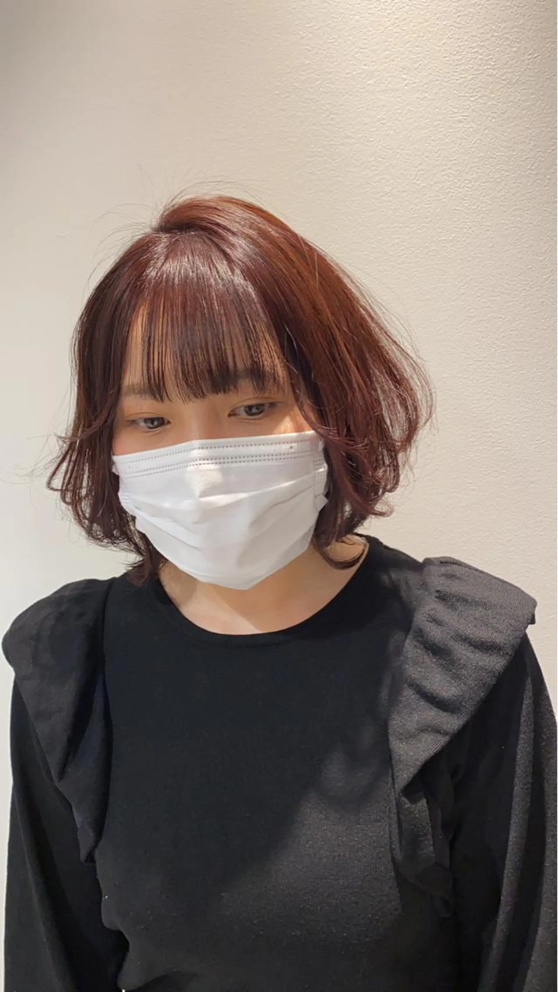 ミディアム カラー ピンクカラー ピンクパープル パープルカラー Kou所属・💜髪質改善美髪💜 星野清光のヘアスタイル