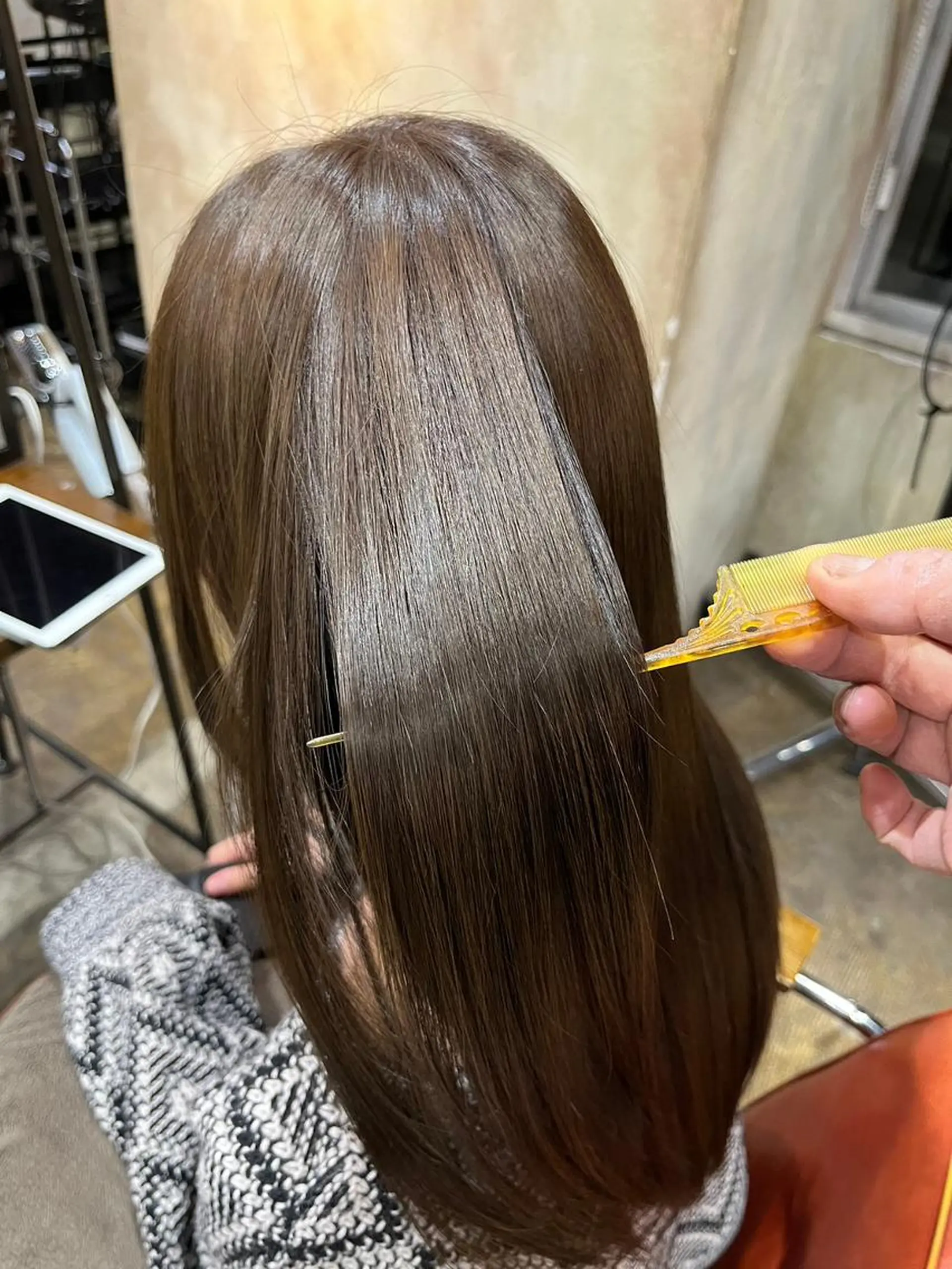 ミディアム カラー キッズ パーマ ヘアアレンジ ミディアムパーマ バレイヤージュ ブリーチ ケアブリーチ デザインカラー ROW町田🌹 大人可愛い/艶髪改善のヘアスタイル