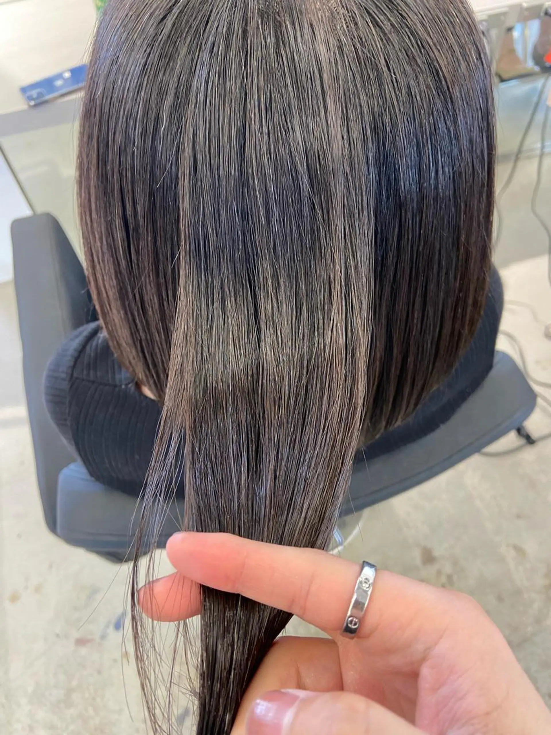 ミディアム 縮毛矯正 EIGHT奥野 心太のヘアスタイル