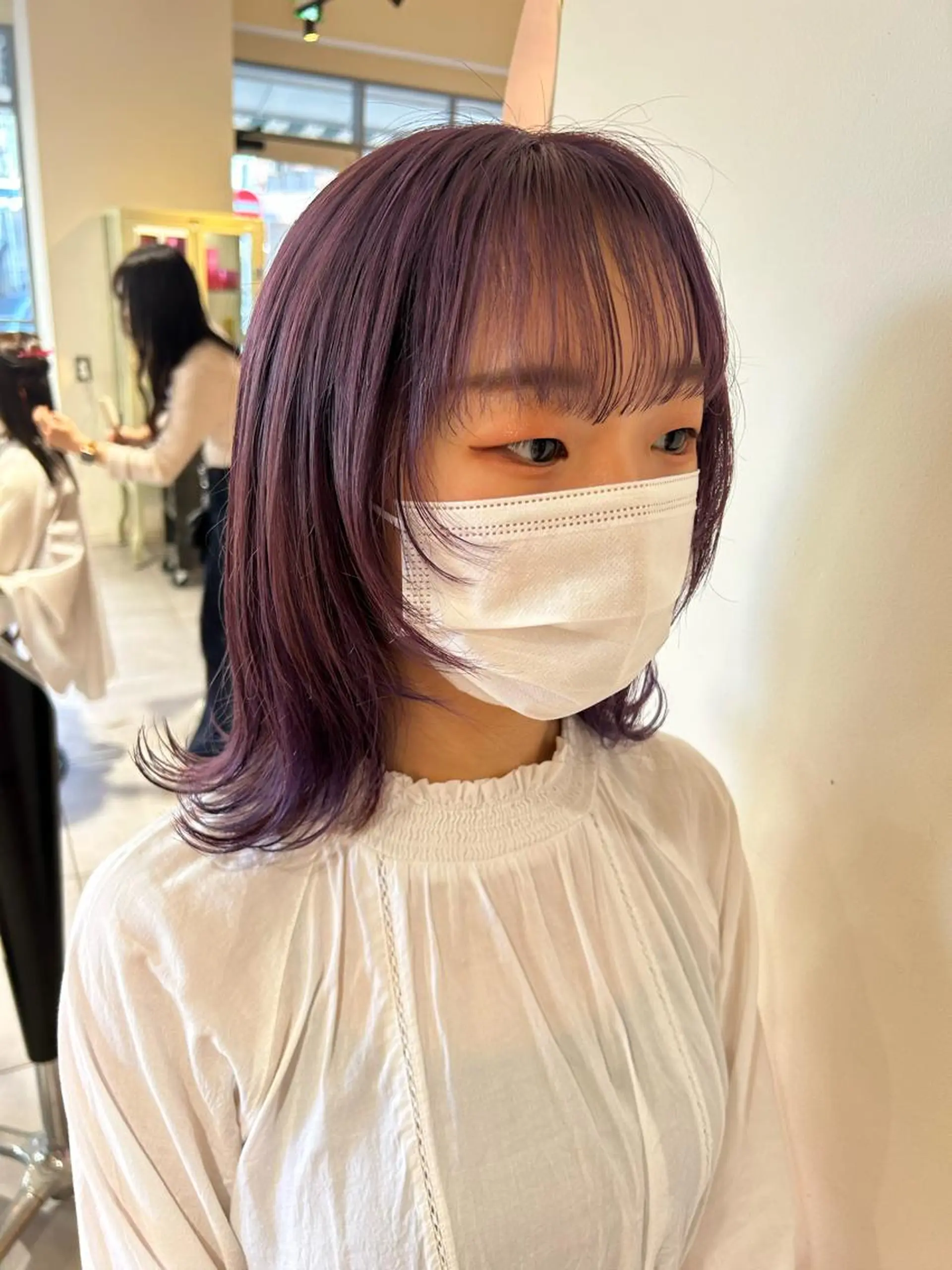 ミディアム カラー 関口 桃花🌷 暖色カラーのヘアスタイル