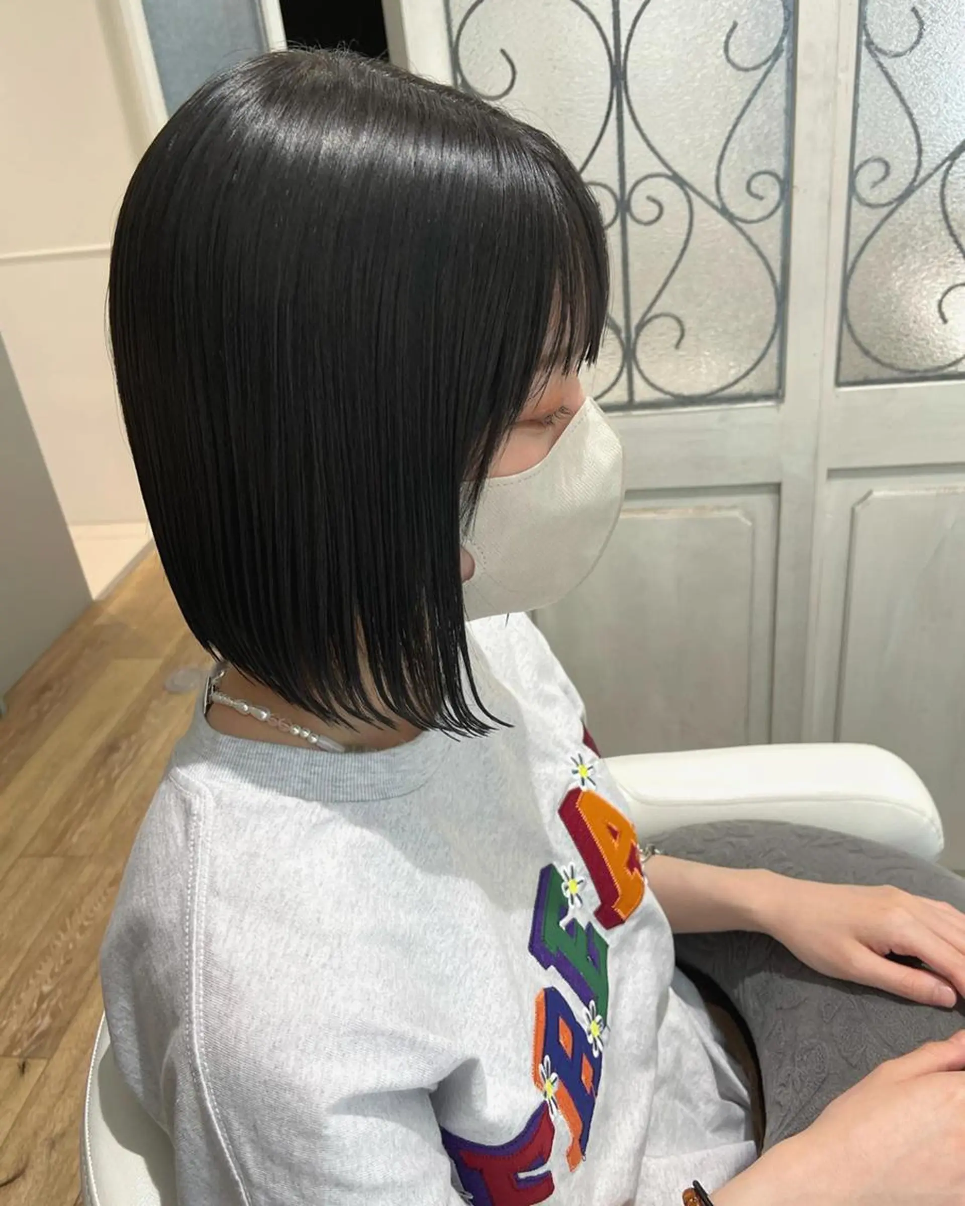 ミディアム カラー パーマ ヘアアレンジ メンズ キッズ ネイル マツエク・マツパ 透明感カラー ダークグレー ダークグレージュ グレージュ 🫧垢抜けヘア🫧 SHIORIのヘアスタイル