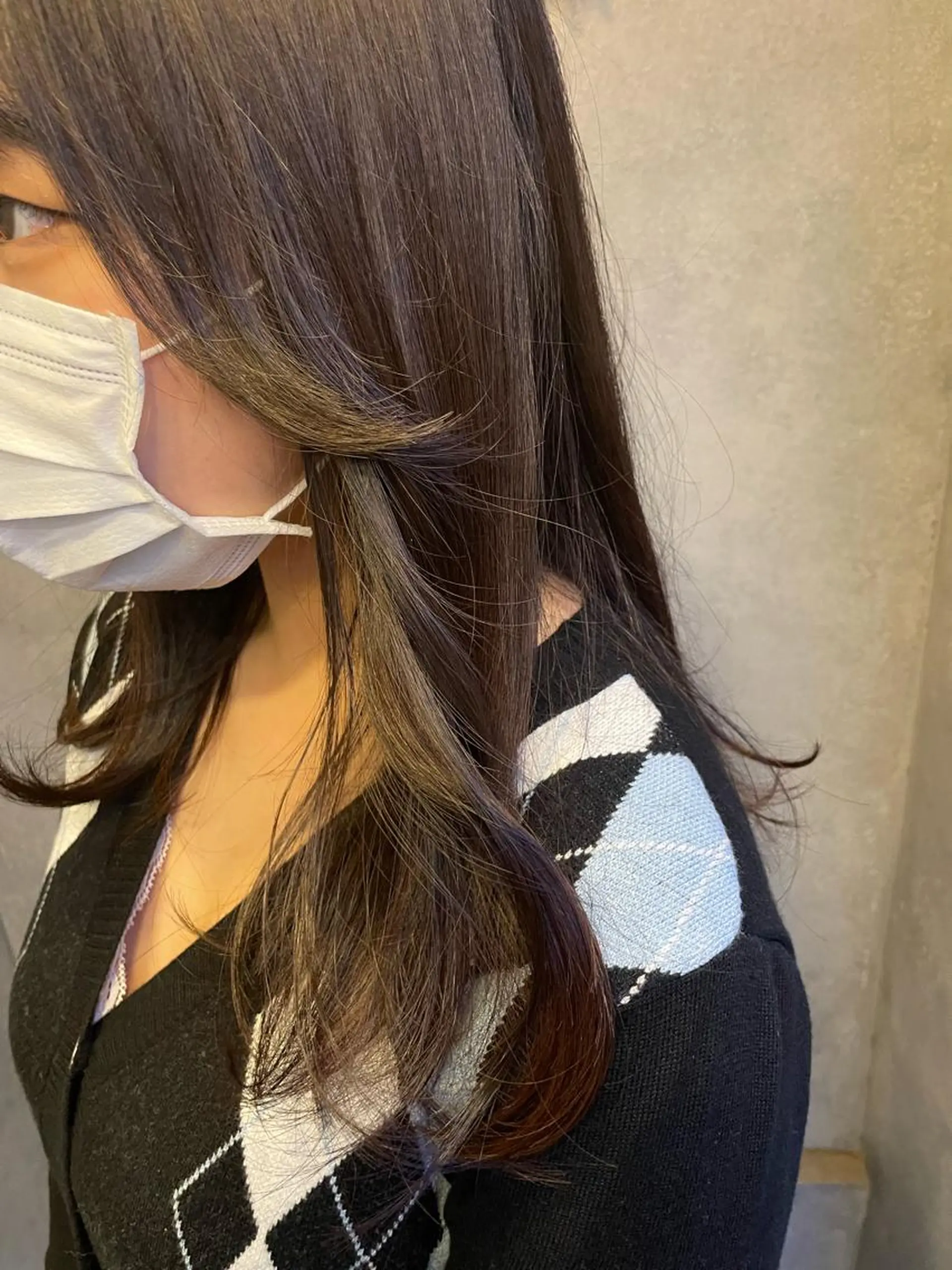 ミディアム カラー カット トリートメント ヘッドスパ N°　jillva 腰山 菜々美のヘアスタイル