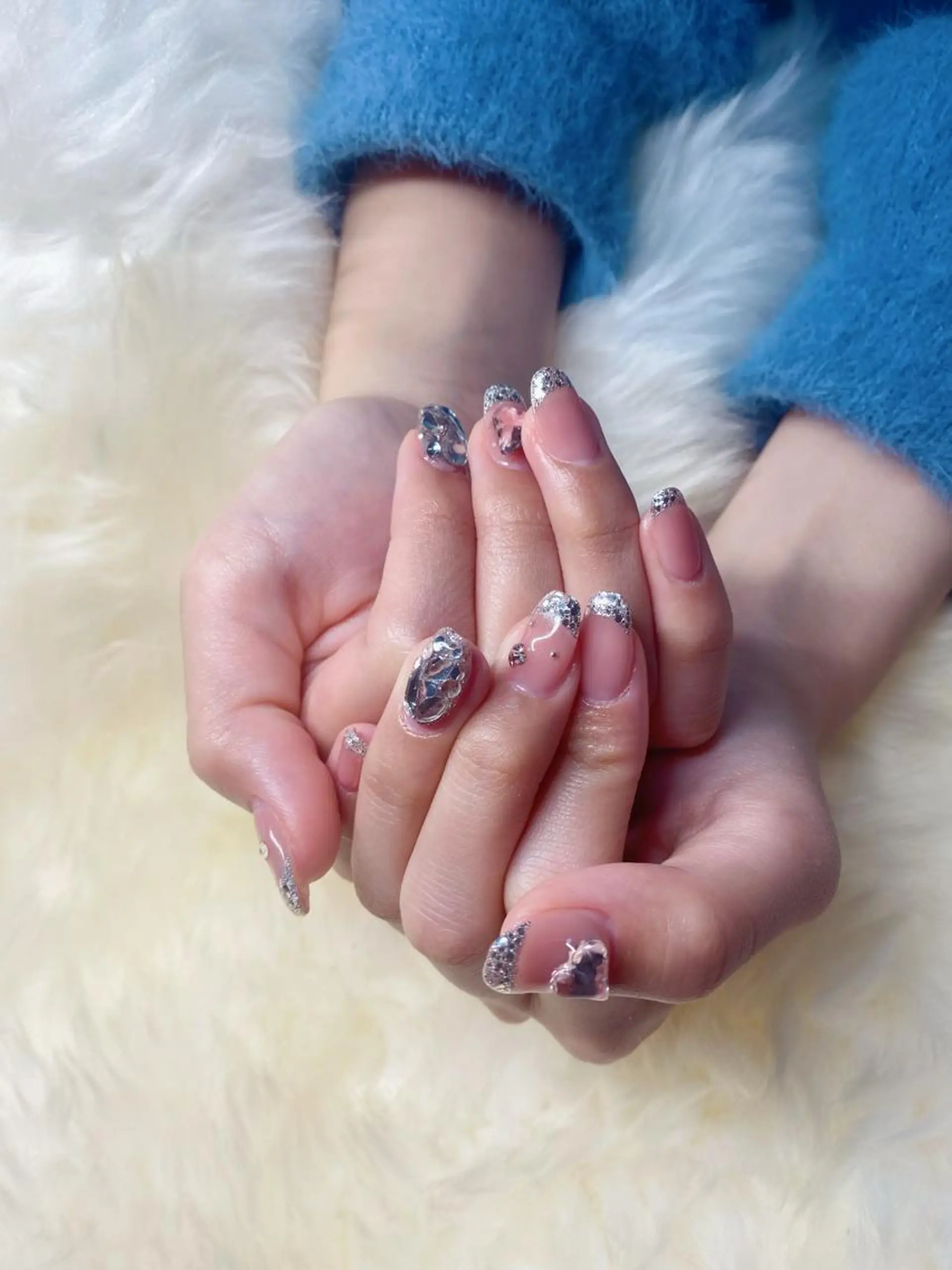 ロング ハンドネイル ハンドケア 💜MIYA nail川崎店のネイルデザイン