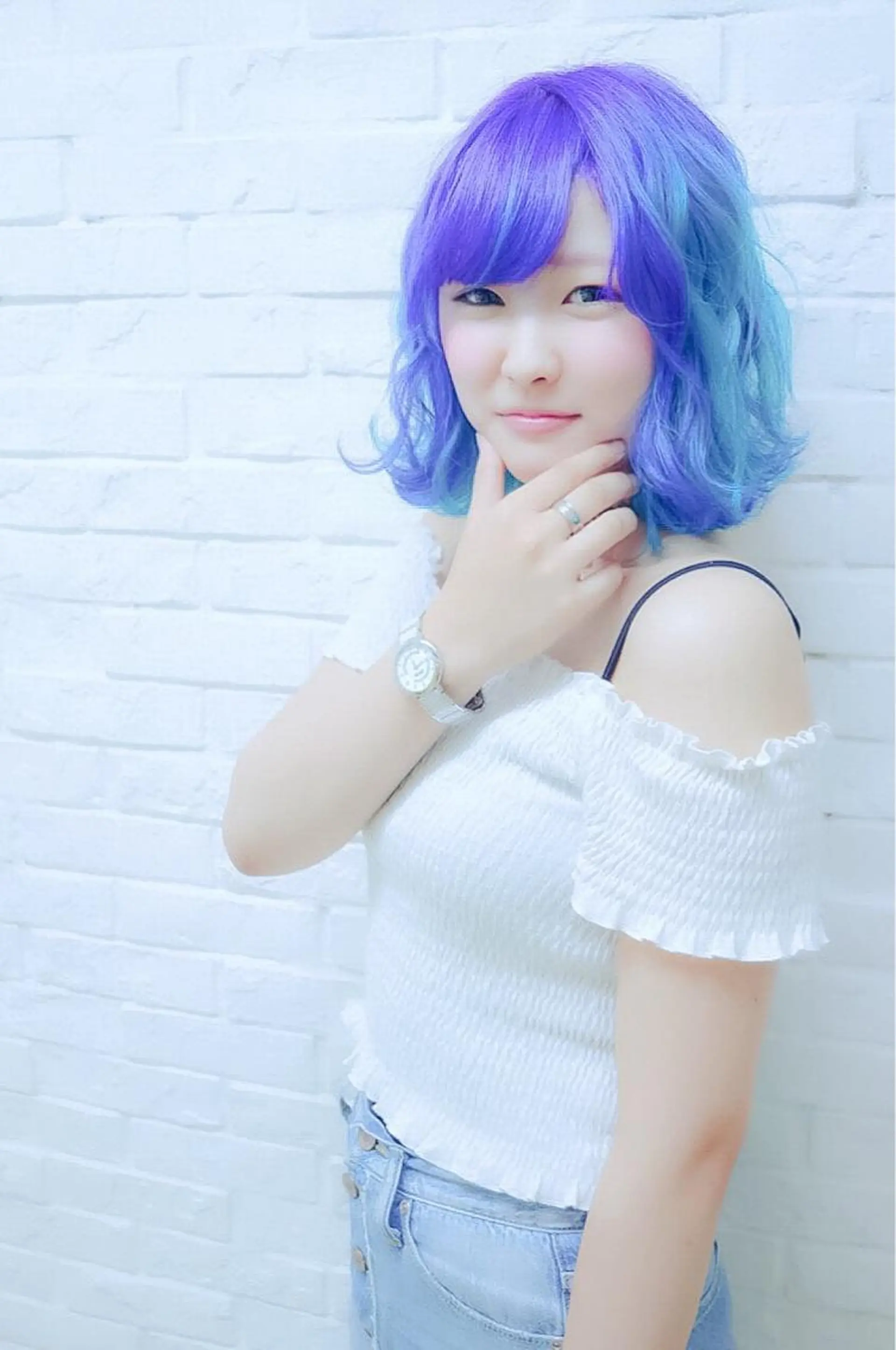 ミディアム セミロング カラー エクステリピート率 No.1 菊池　悠介のヘアスタイル