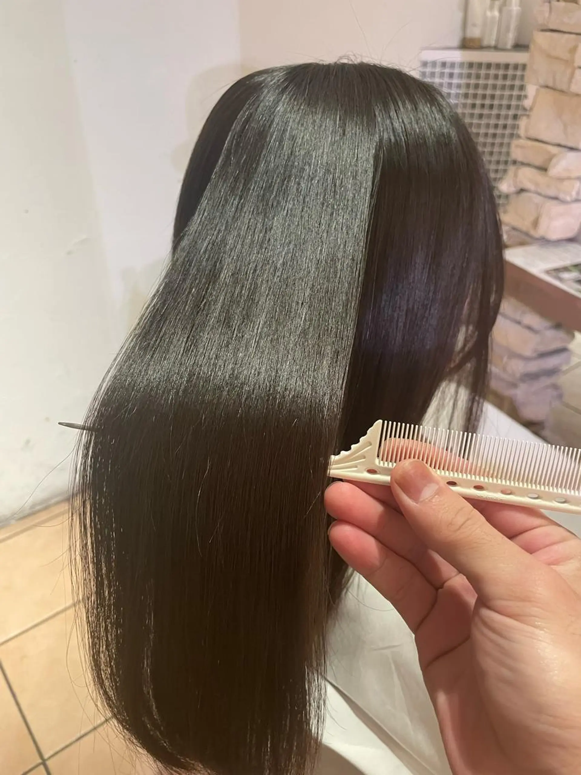 ロング 縮毛矯正 宮里 雄大のヘアスタイル