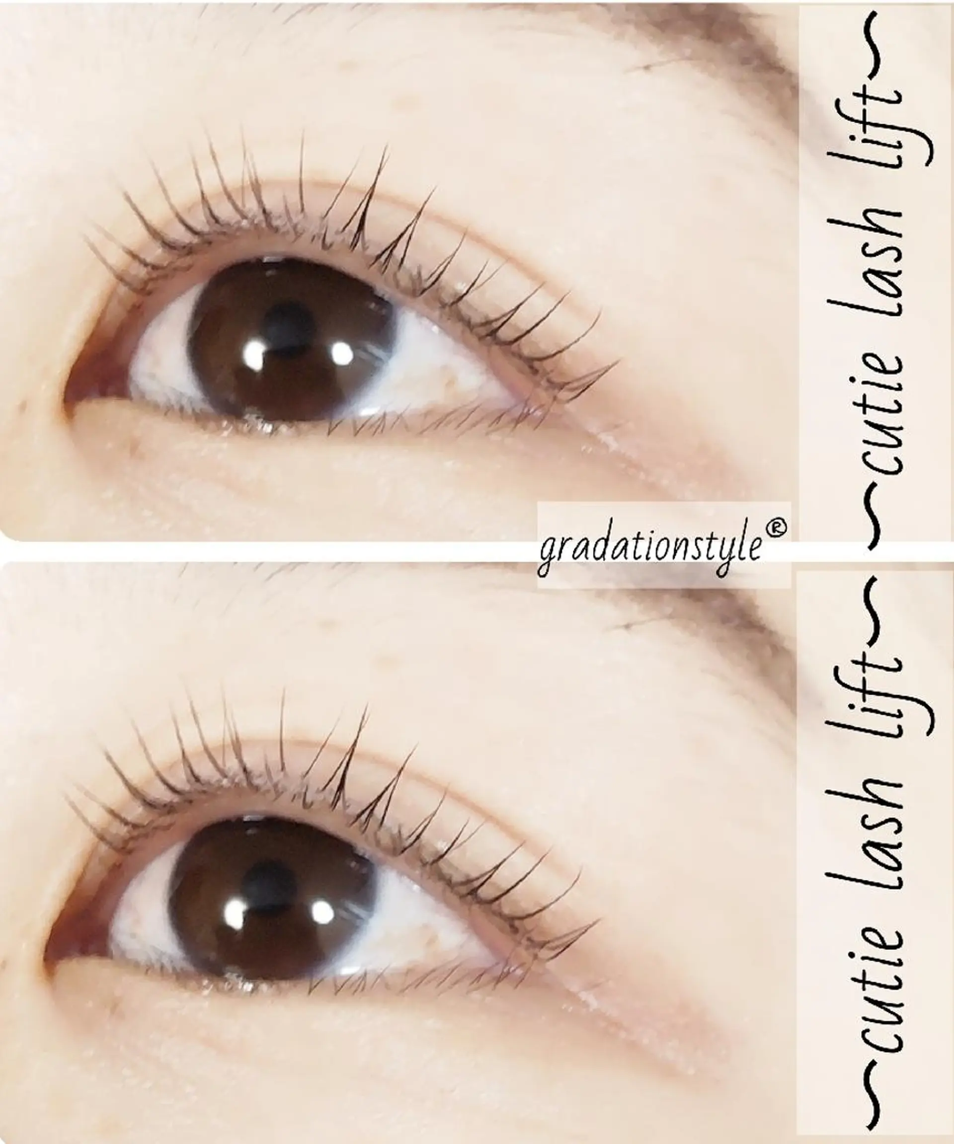 マツエク・マツパ キュート 一重×まつ毛パーマ 🎼グラデーション スタイル札幌♫*⁠✧のマツエク・マツパデザイン