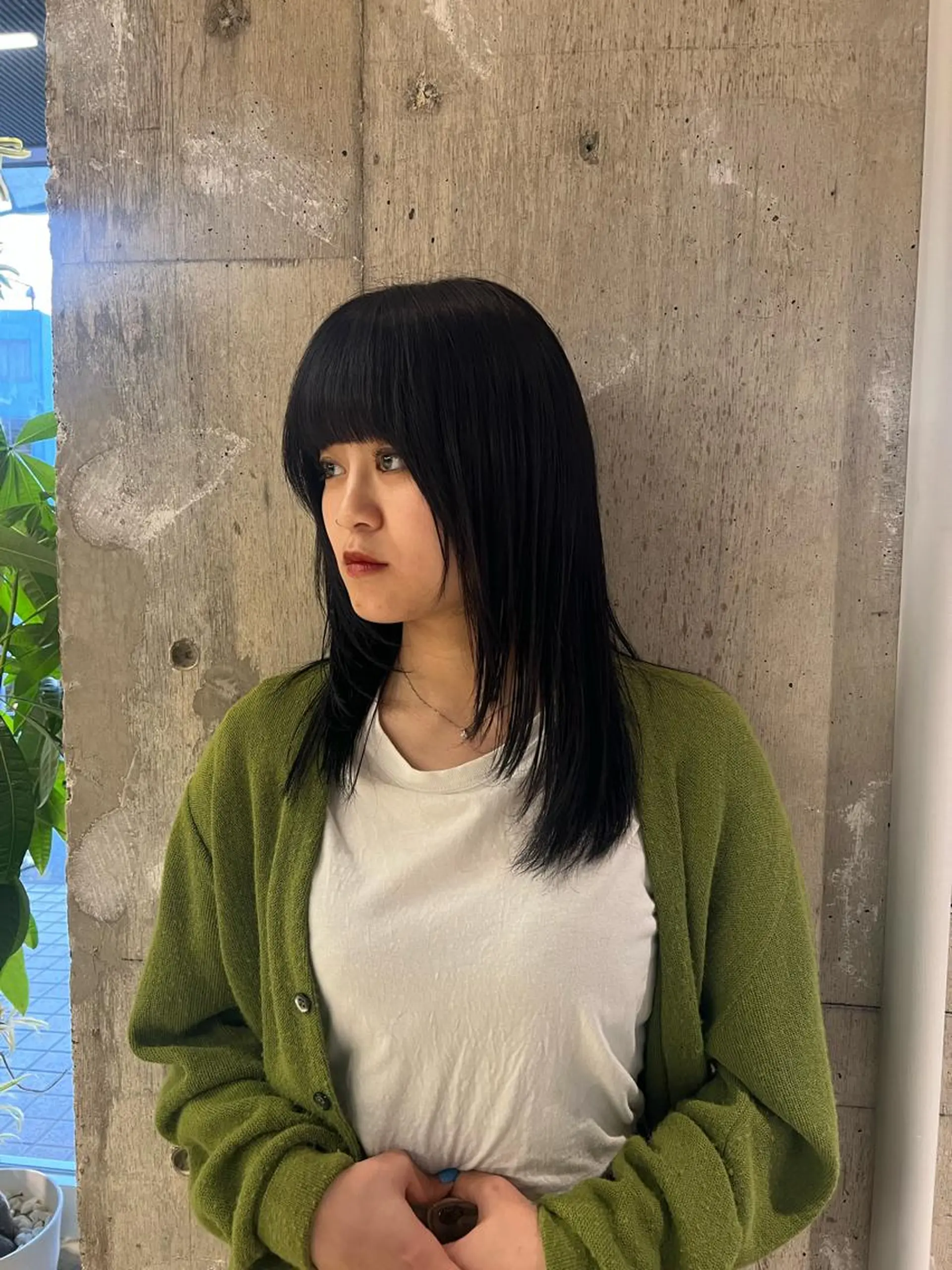 セミロング カラー piilo. かわい  なつみのヘアスタイル