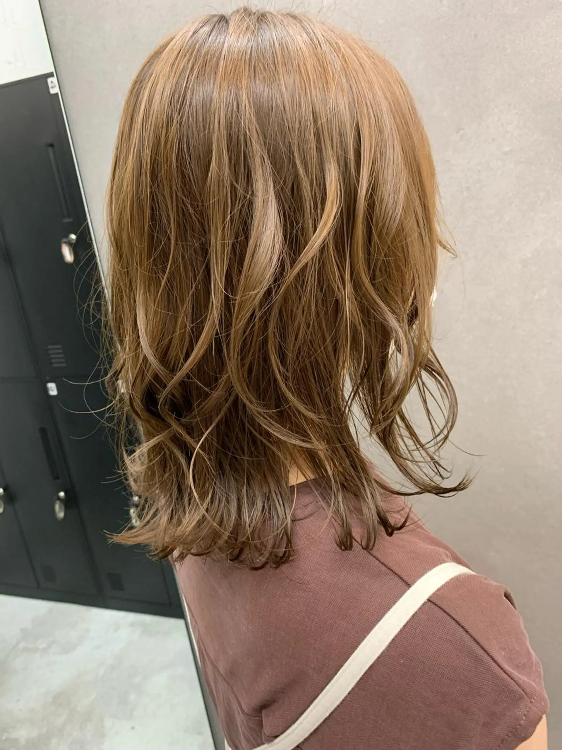 ミディアム カット ヘアカラー トリートメント 西新/siohair 似合わせ/石尾刻矢のヘアスタイル