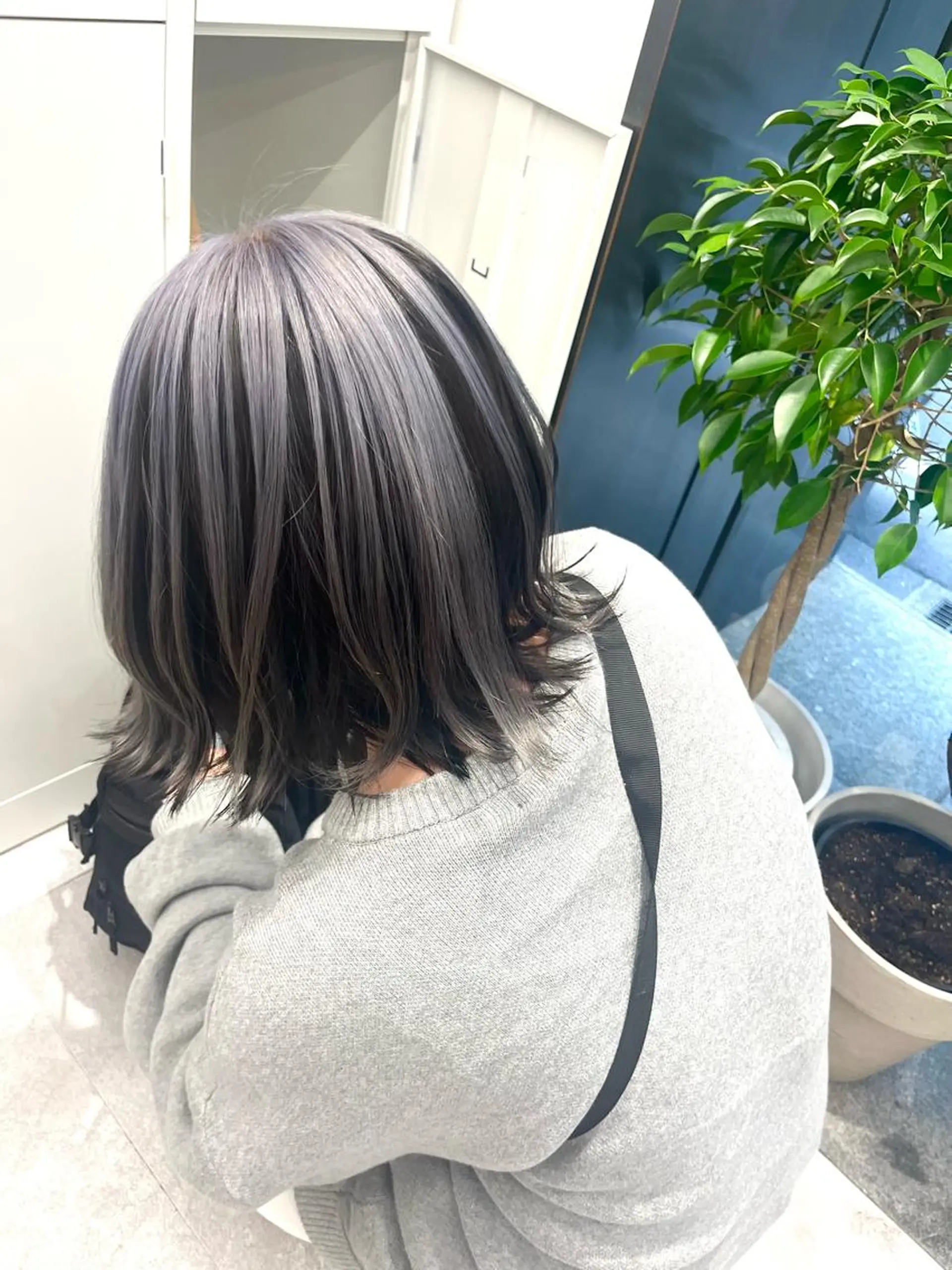 ミディアム カラー 🎀透明感ブリーチ カラー🎀ミズキのヘアスタイル