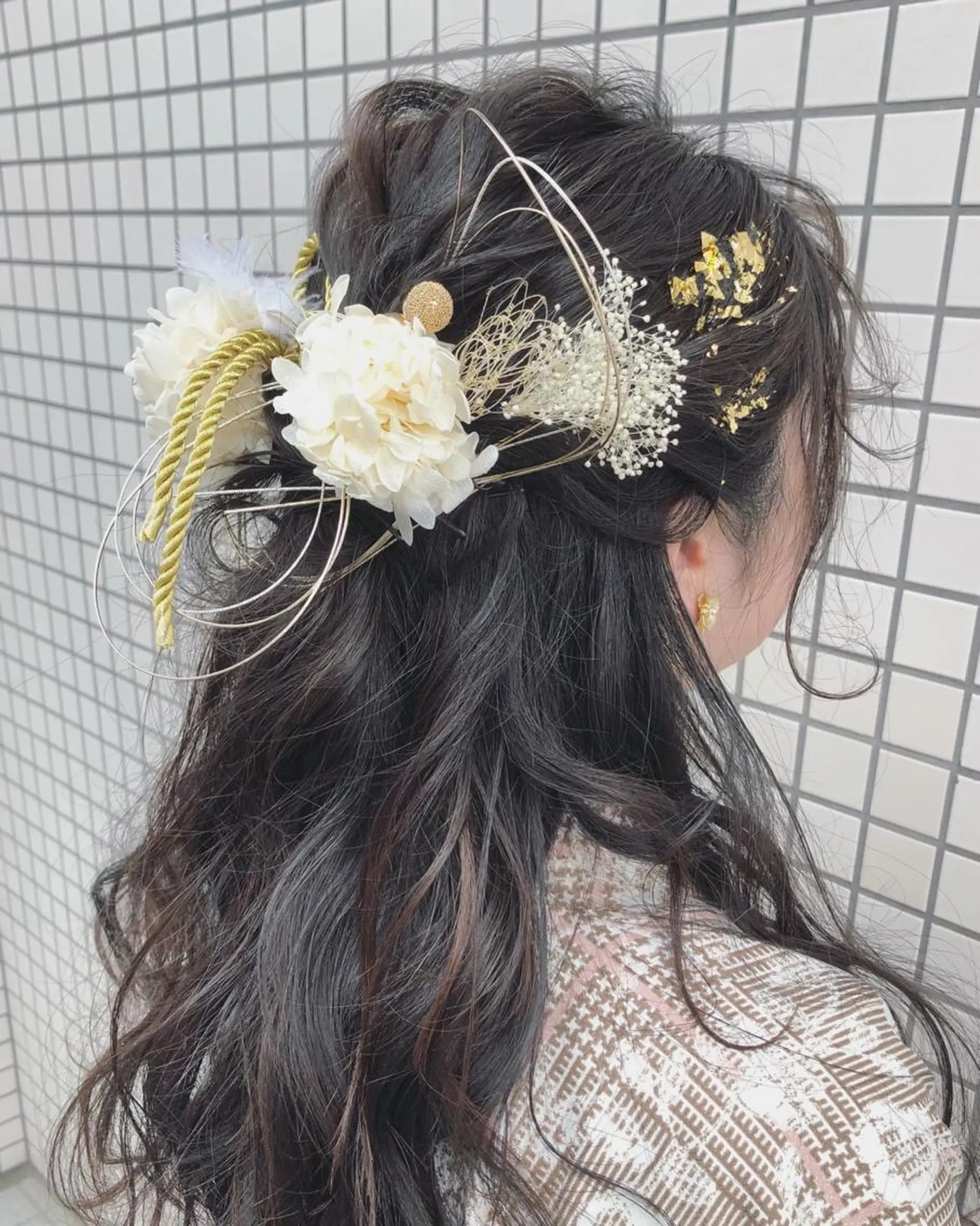 ロング 着付け あんざき みわのヘアスタイル