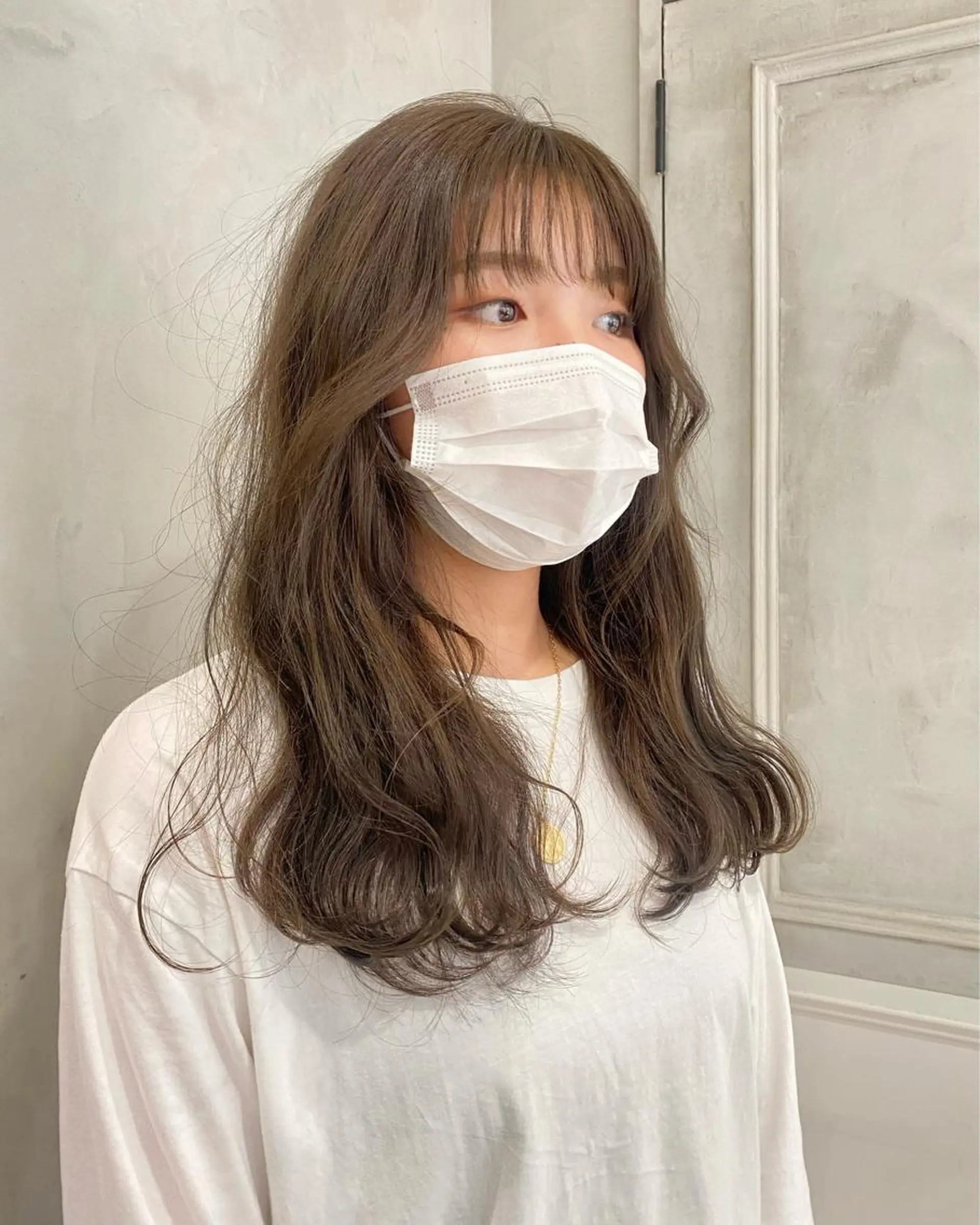 ロング ヘアカラー トリートメント ヘアセット 韓国レイヤーカット 🇰🇷mireiのヘアスタイル
