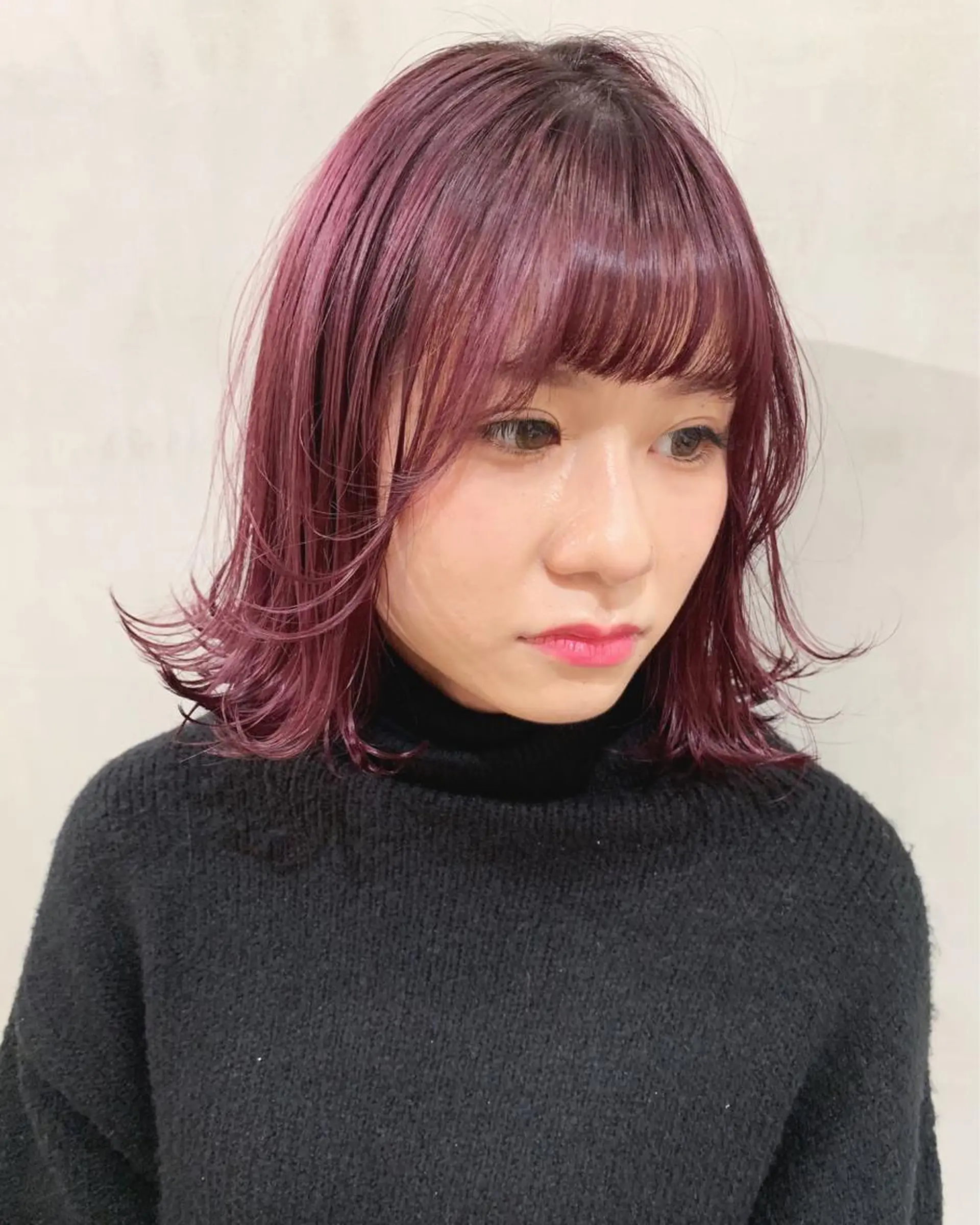 ミディアム カラー ヘアカラー トリートメント 優 作のヘアスタイル